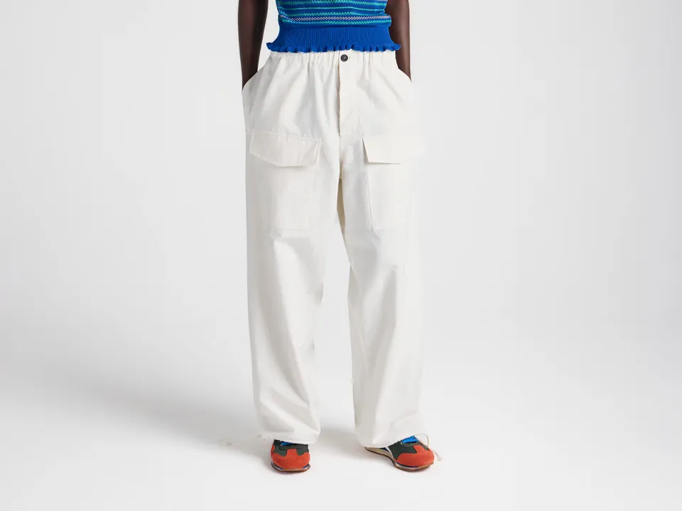 J.W.Anderson Parachute Track Pants Hose ivory Relaxed