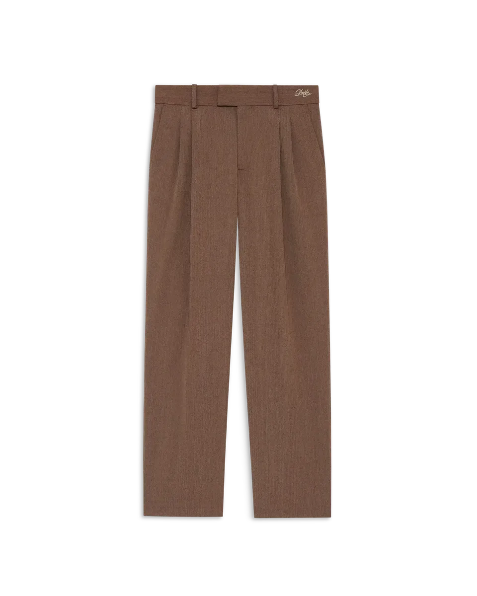 Drôle De Monsieur Pantalon Golfeur Hose Braun Wolle