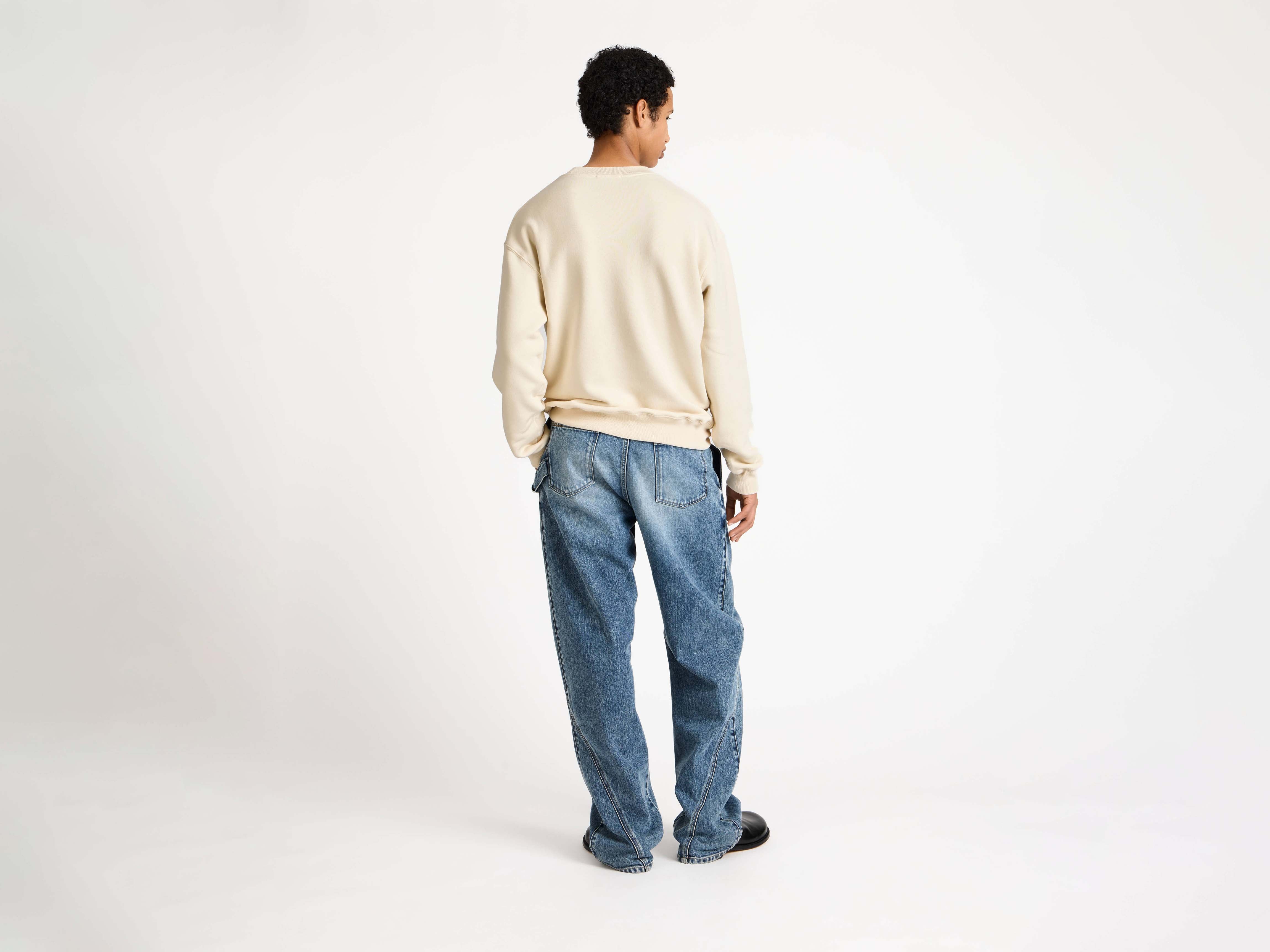 J.W.Anderson Ribbon Anchor Sweatshirt Ecru Jersey
