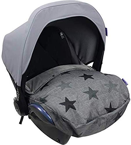 Dooky Cosy Top Grey Stars Fußsack Babyschale 0+ Universal