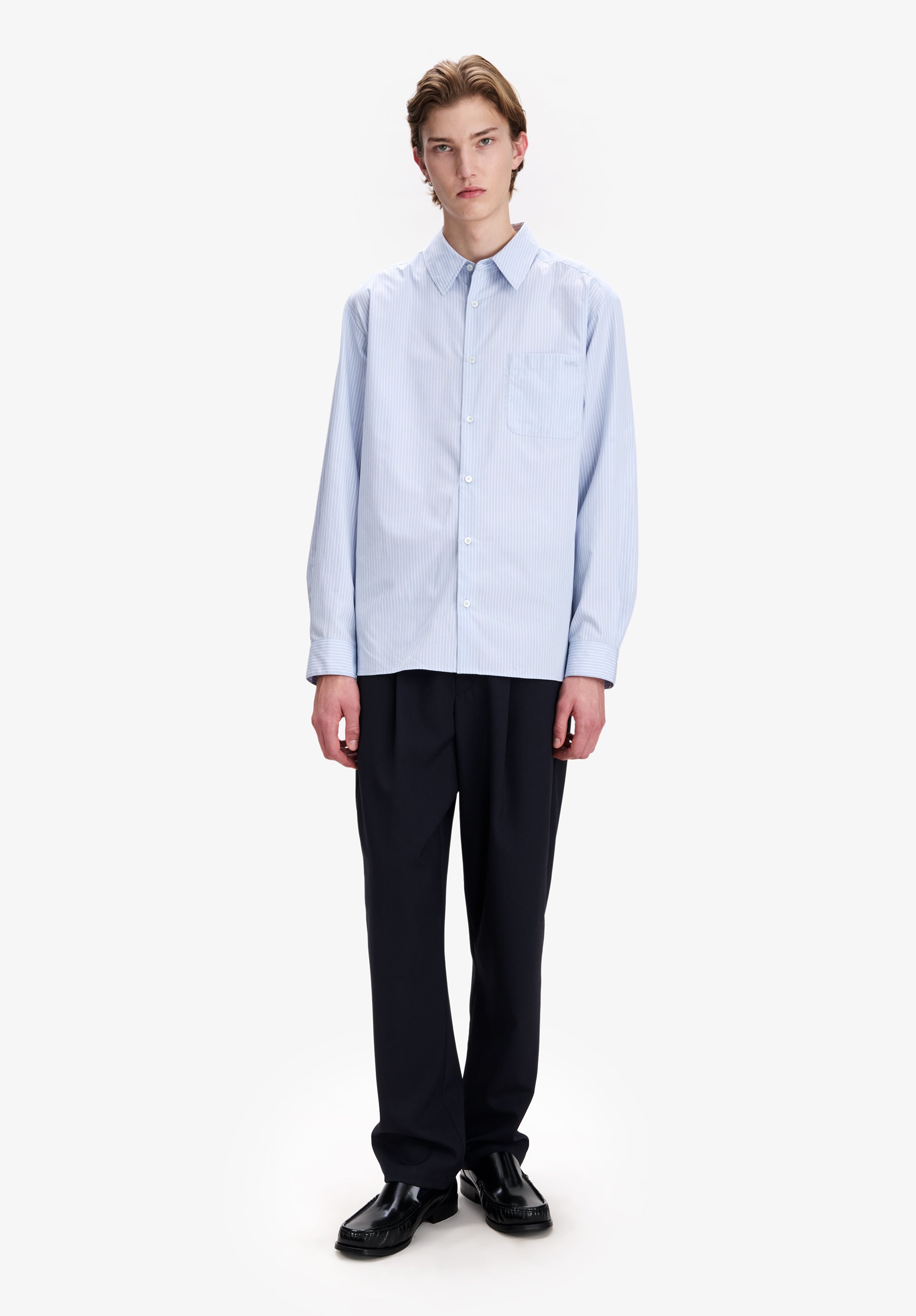 A.P.C. Barrel-Hose Canvas marineblau weit Gr. 44-54 recycelt
