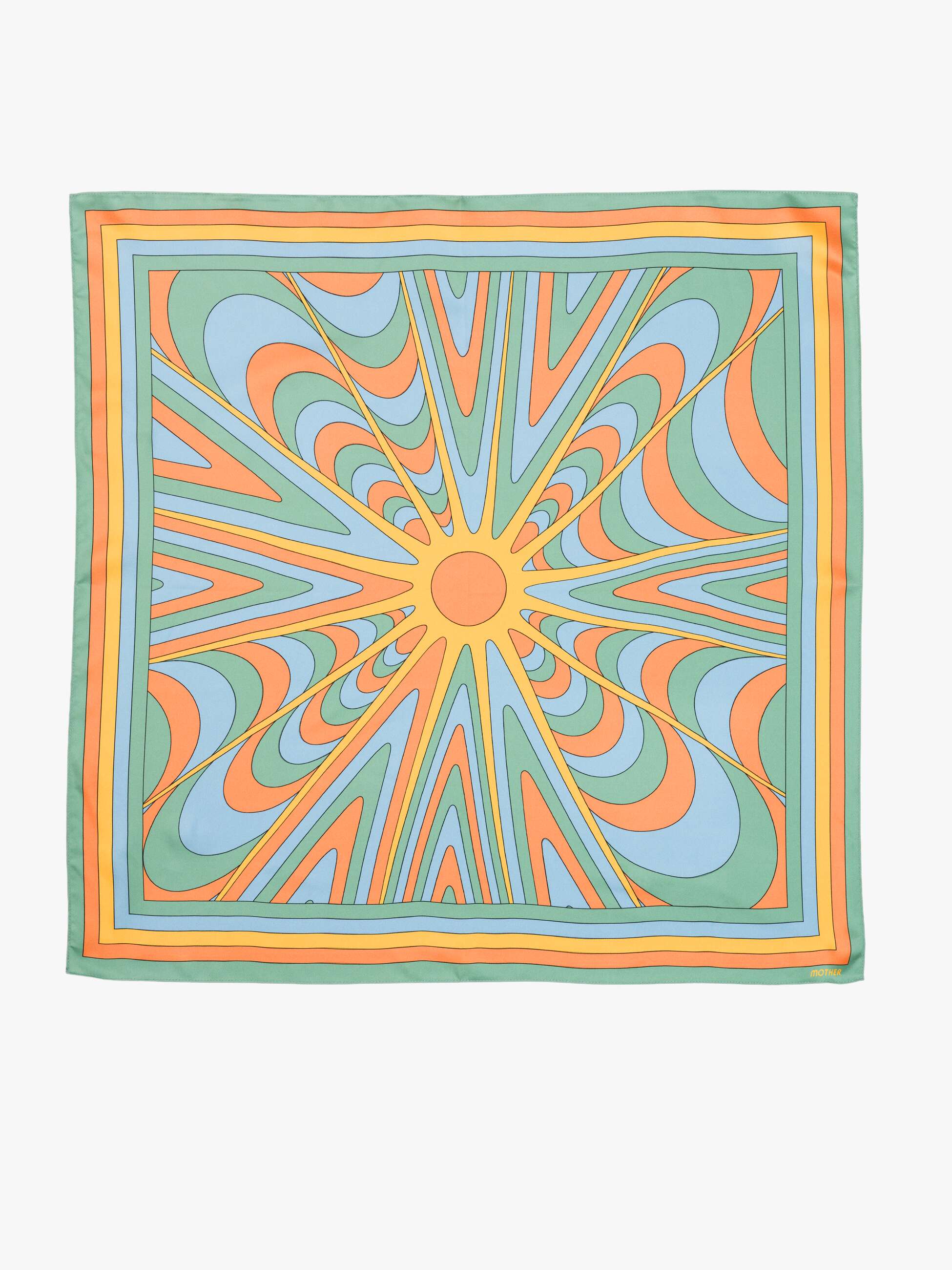 Mother The Scarf It Down Seidentuch Sun Baked Pastell