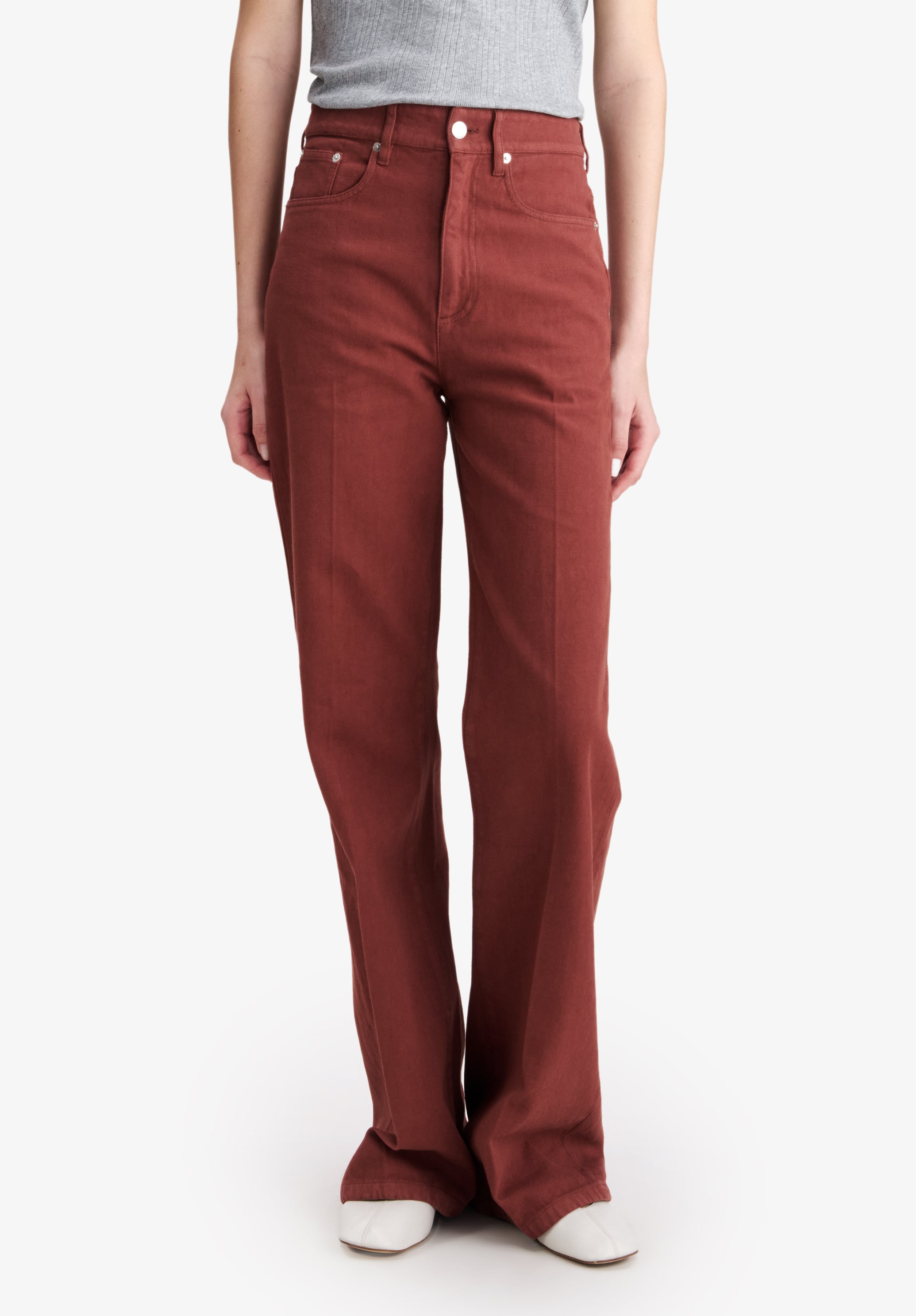 A.P.C. Domino Jeans High Waist gerade recycelte Baumwolle