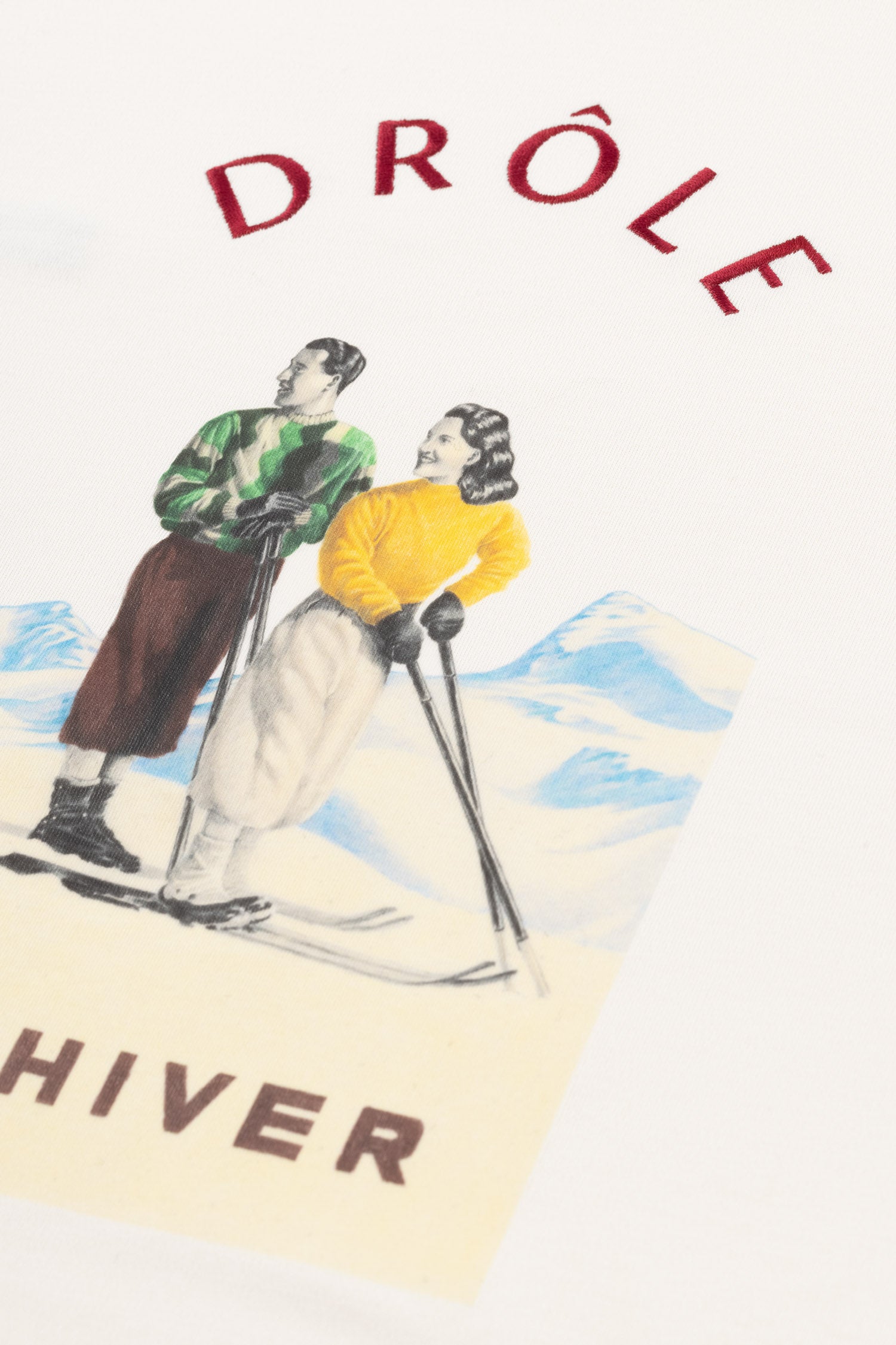 Drôle De Monsieur Le T-Shirt Cet Hiver T-Shirt Weiß