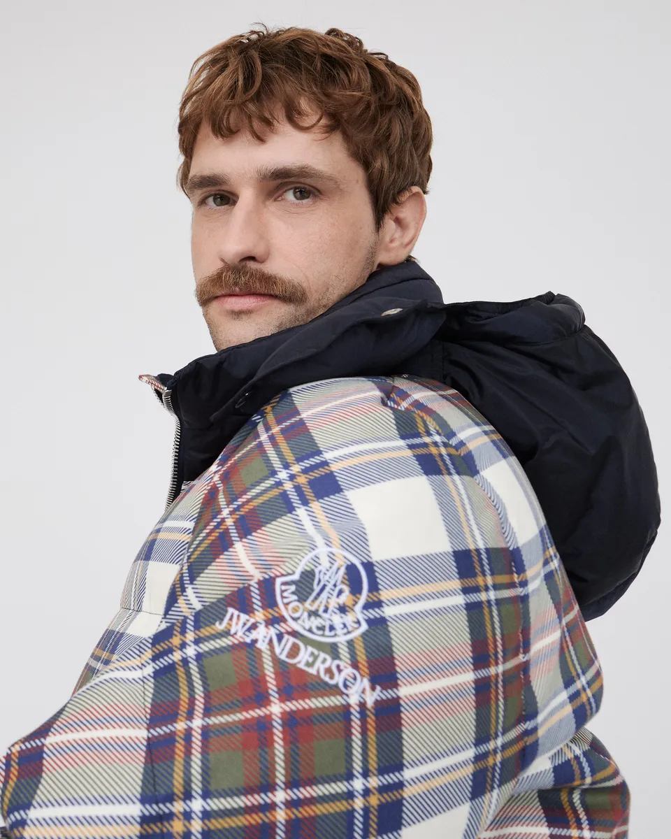 J.W.Anderson x Moncler Plaid Pufferjacke Herren Multi
