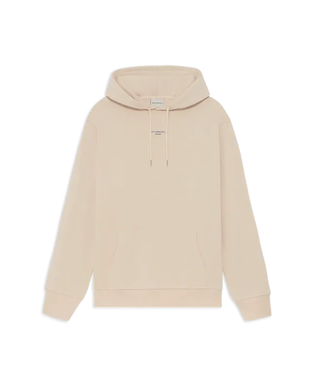 Drôle De Monsieur Hoodie Slogan Classique Hoodie Sand Baumwolle