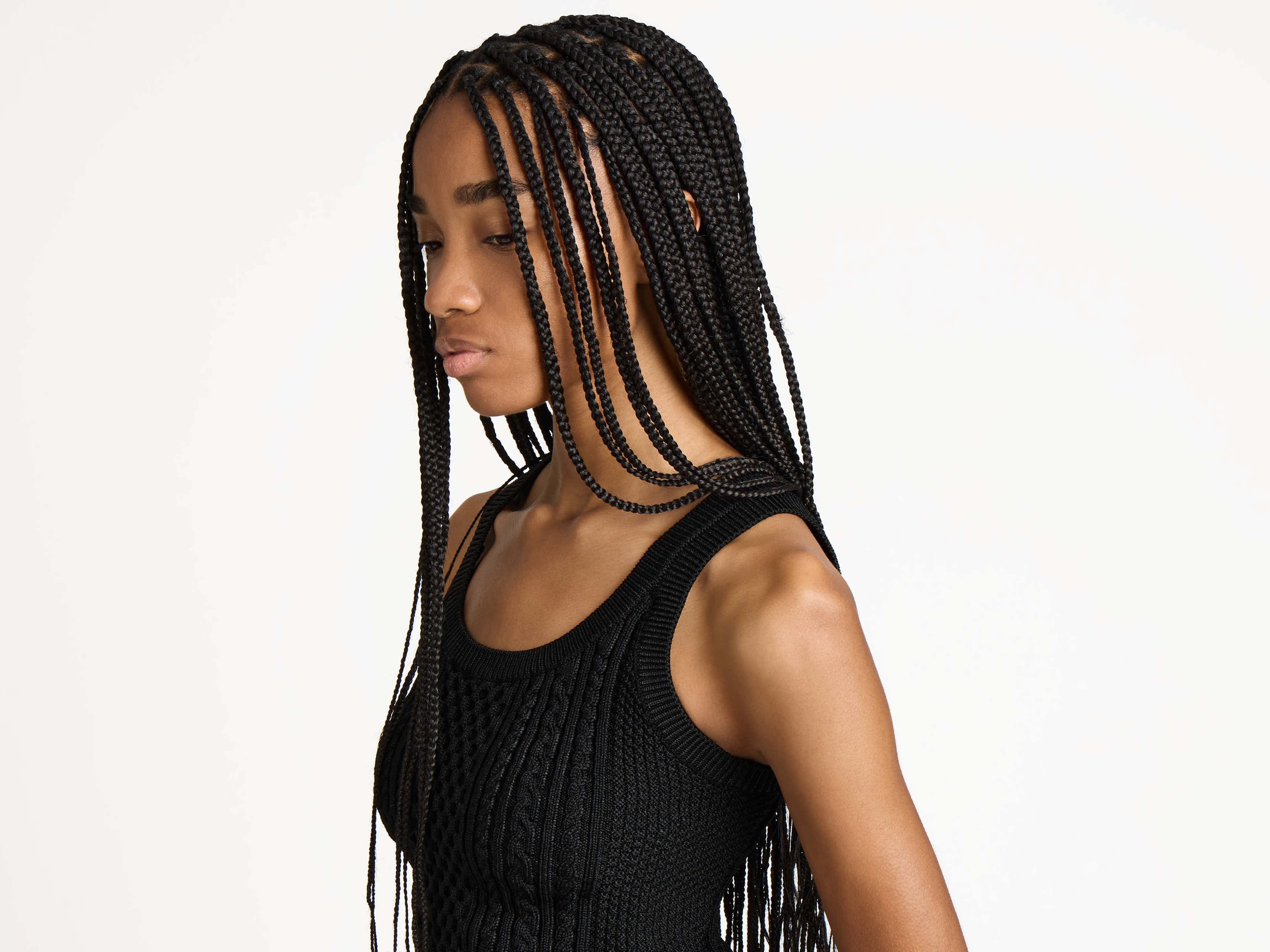 J.W.Anderson Cable-Knit Tank Top Schwarz Stricktop
