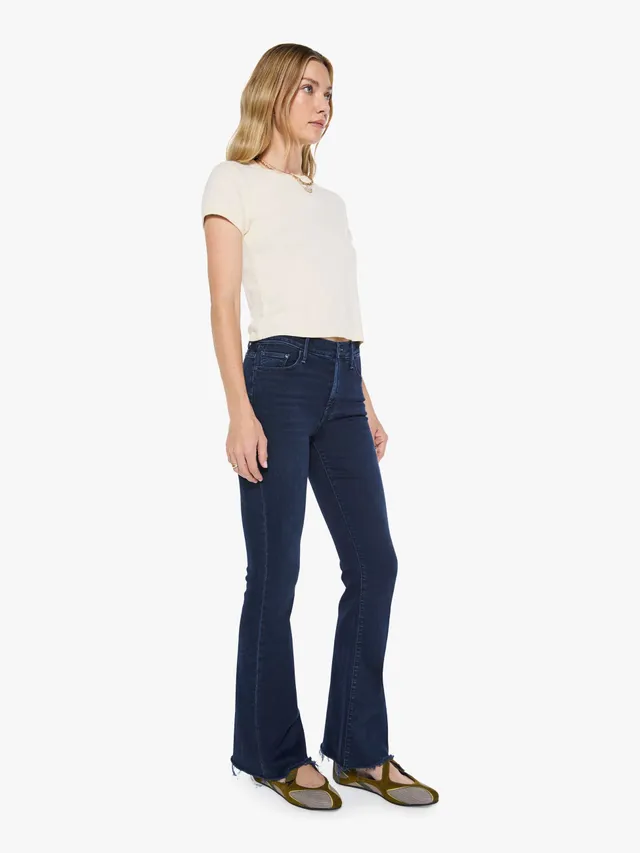Mother Weekender Fray Flare Jeans Chip On My Shoulder