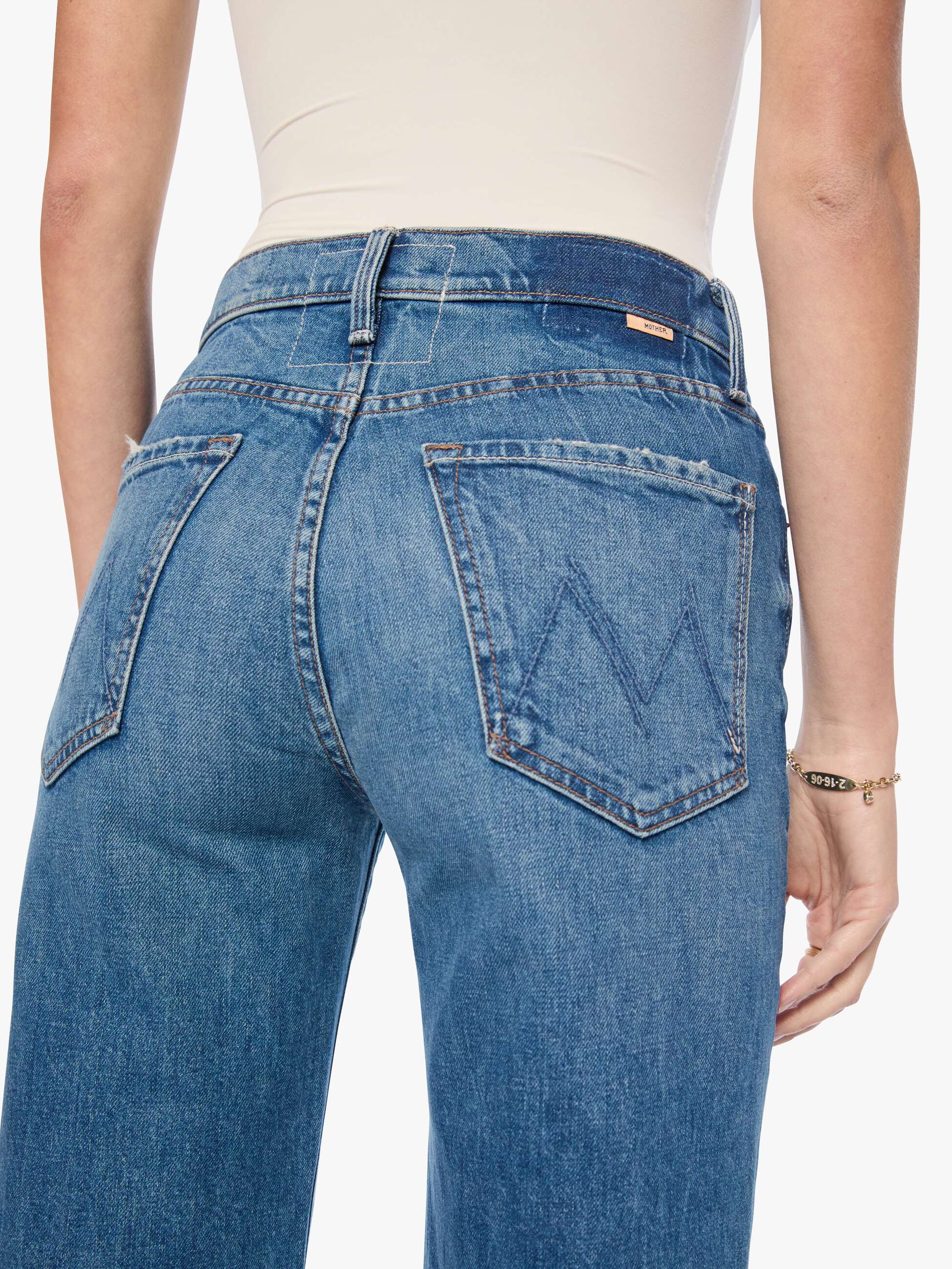 Mother The Tomcat Roller Sneak Jeans On A Roll Wide Leg