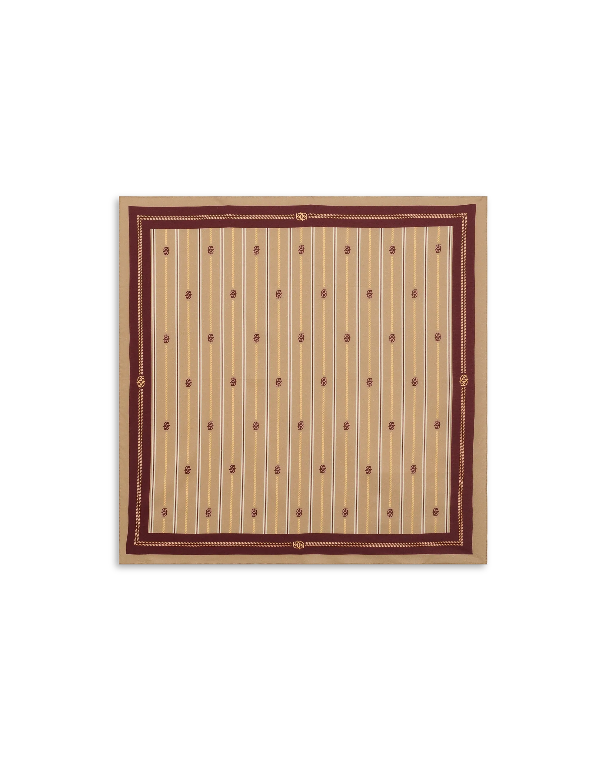 Drôle De Monsieur Le Foulard Bandana beige 60x60