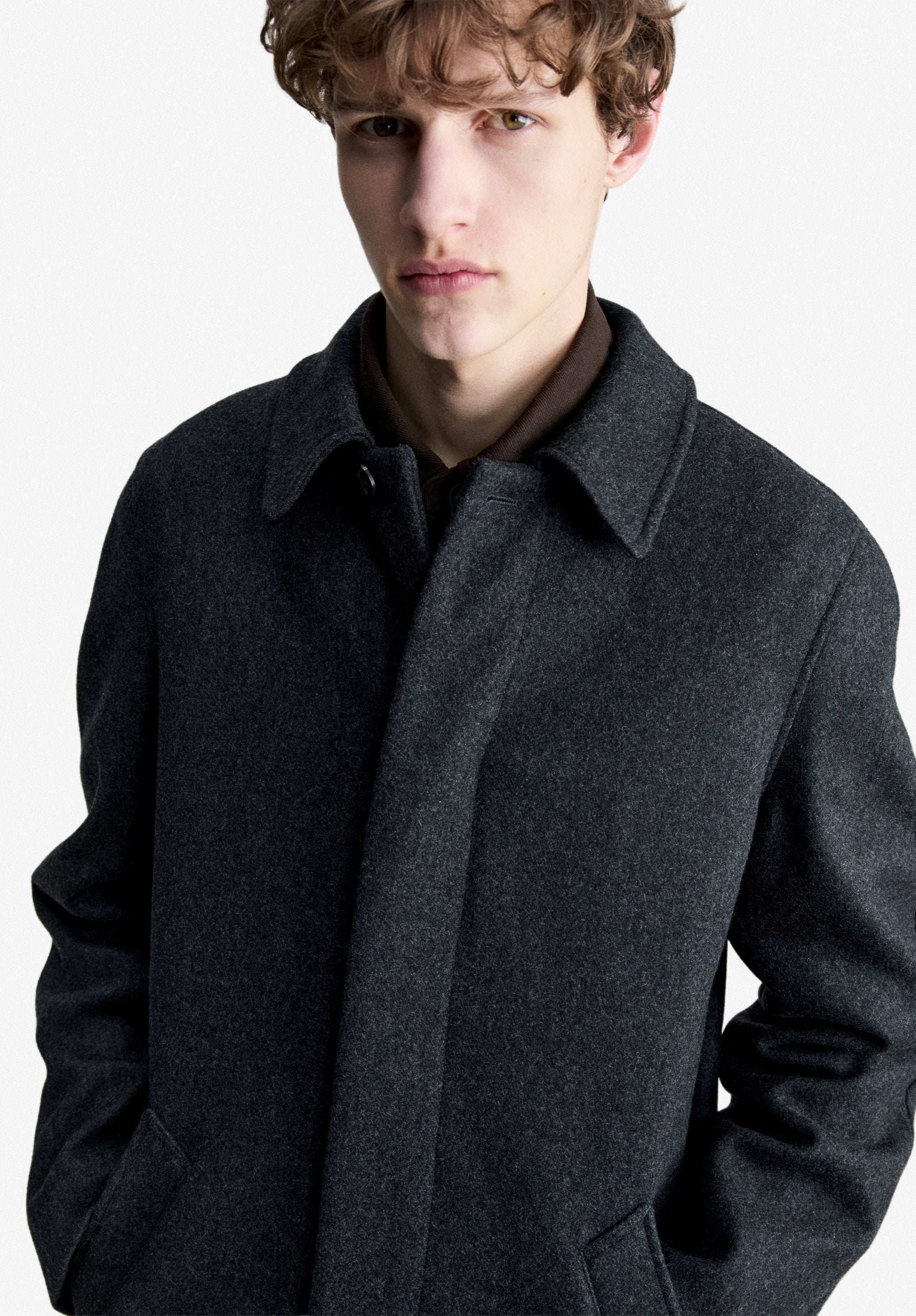 A.P.C. Mac Auster Mantel Wolle Größe M Italien