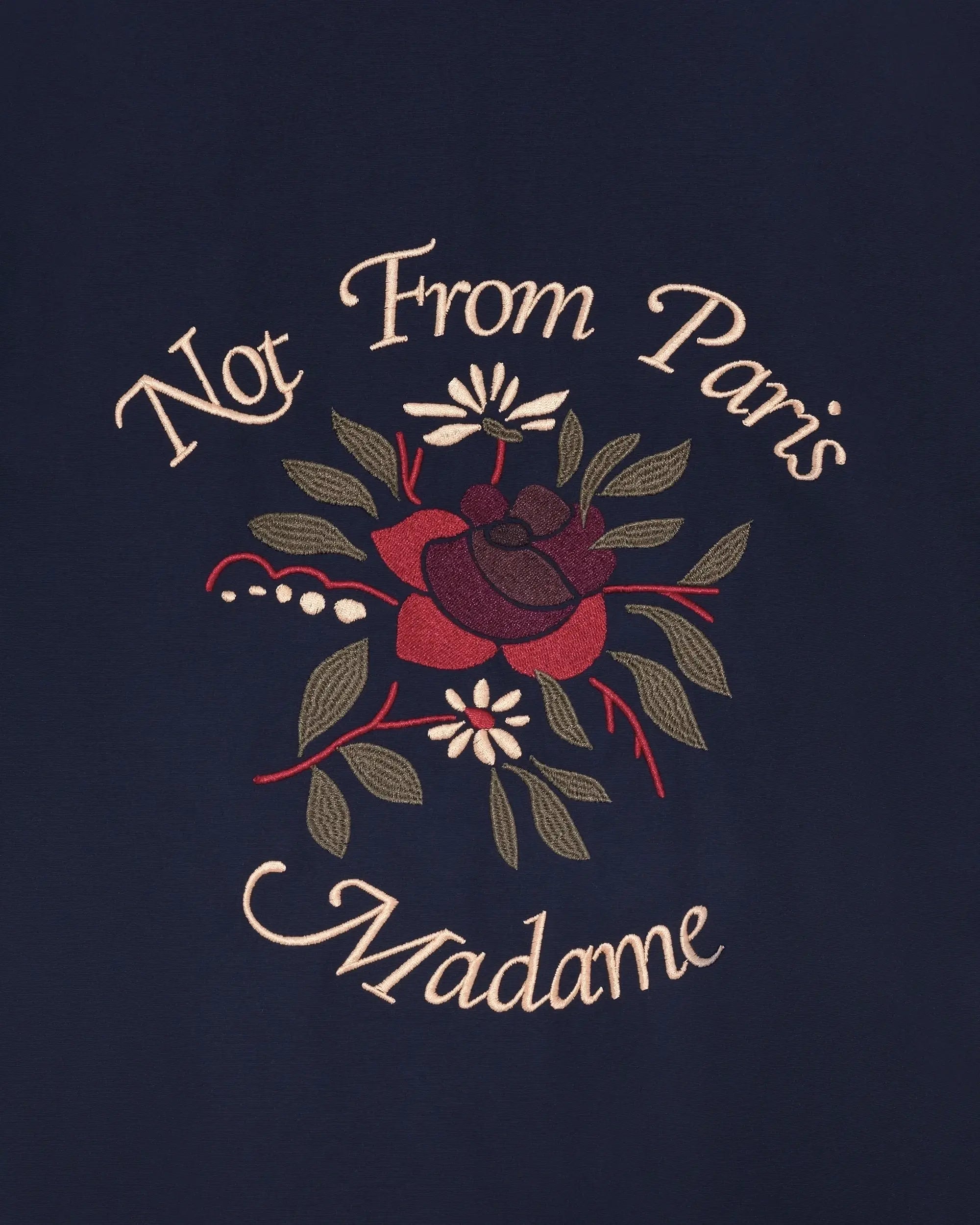 Drôle De Monsieur Bomber Slogan Rose Bomberjacke Navy
