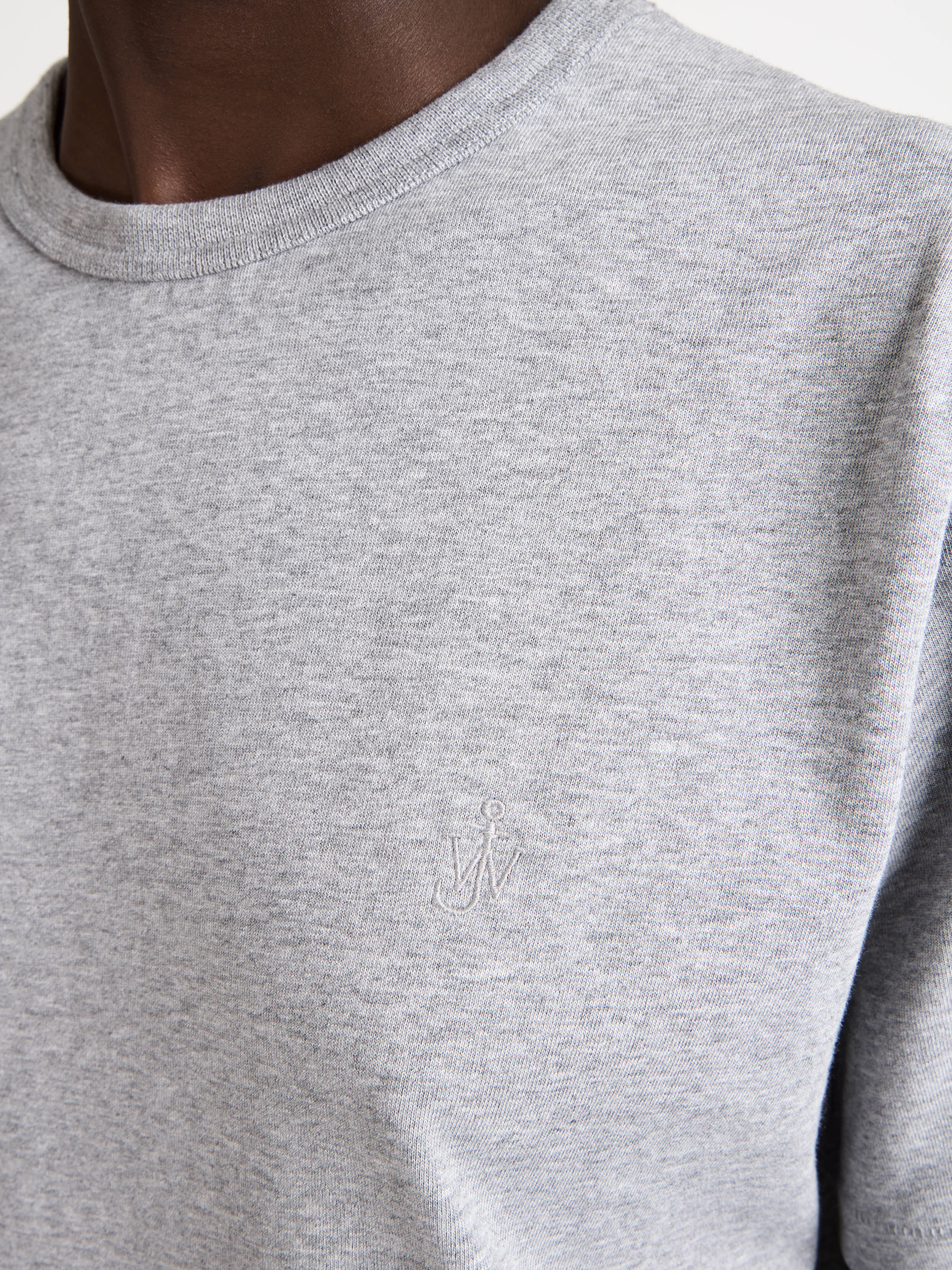 J.W.Anderson Anchor T-Shirt Mid Grey Melange Damen
