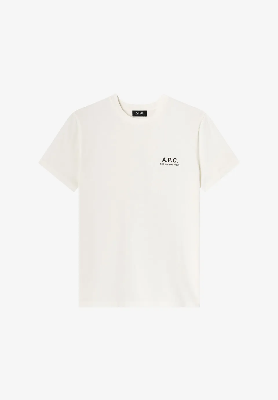 A.P.C. Rue Madame T-Shirt cremeweiß Bio-Baumwolle