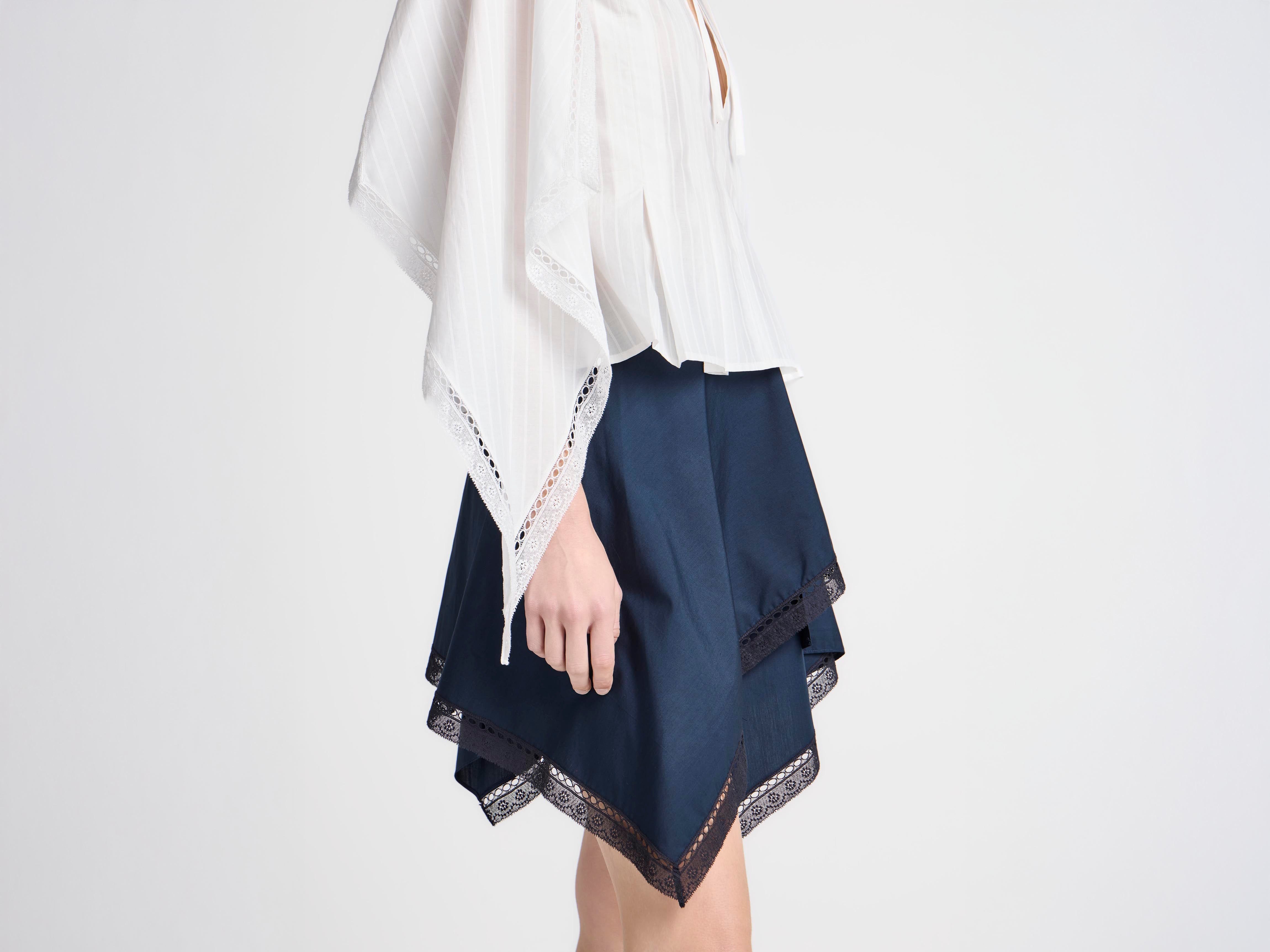 J.W.Anderson Skirts Handkerchief Skirt Rock Dunkelblau Baumwolle