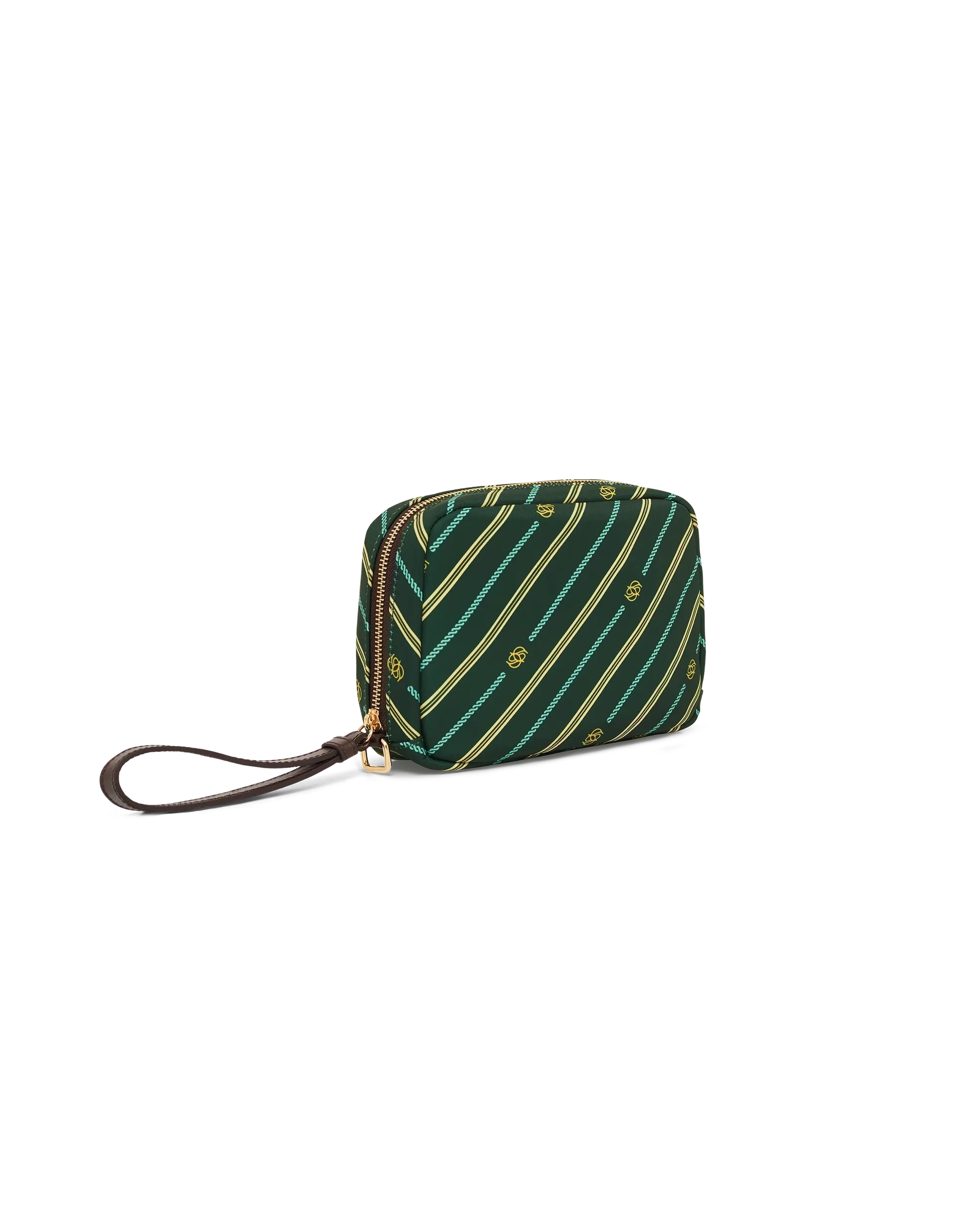 Drôle De Monsieur Monogram Pouch Dunkelgrün Nylon