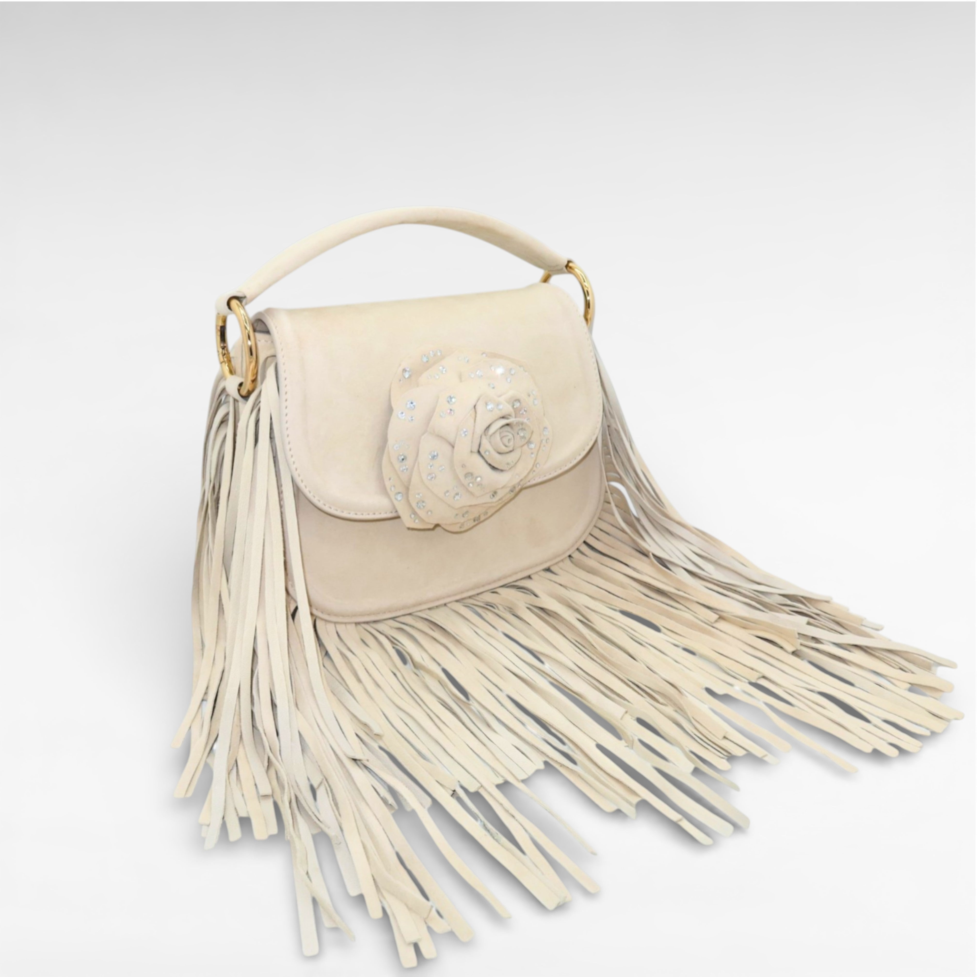 Gedebe Alice Large Fringes Tasche Leder