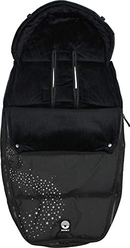Dooky Silver Stardust Fußsack L schwarz 98x50 Winter