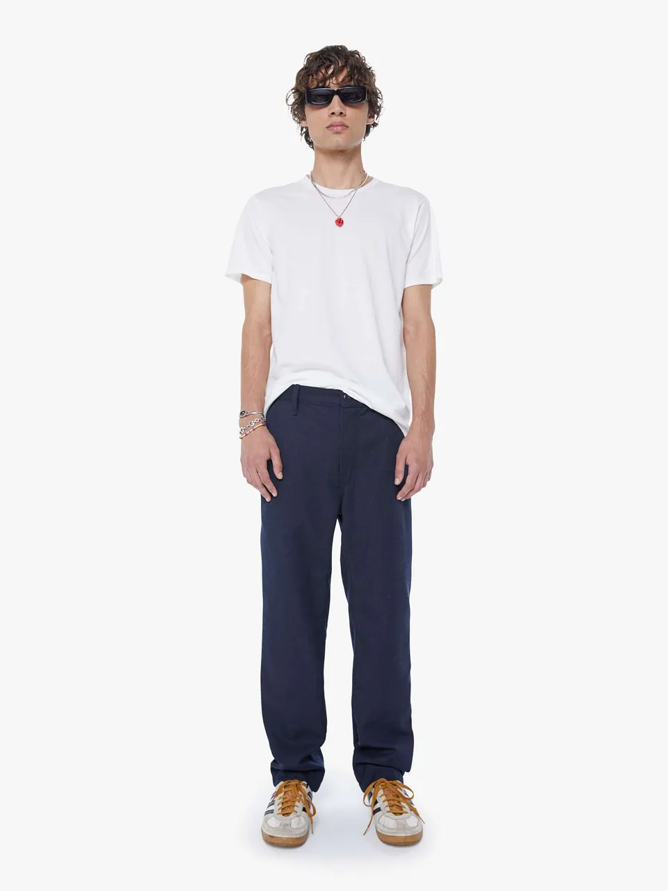 Mother The Duke Hose Navy Weites Bein Herren