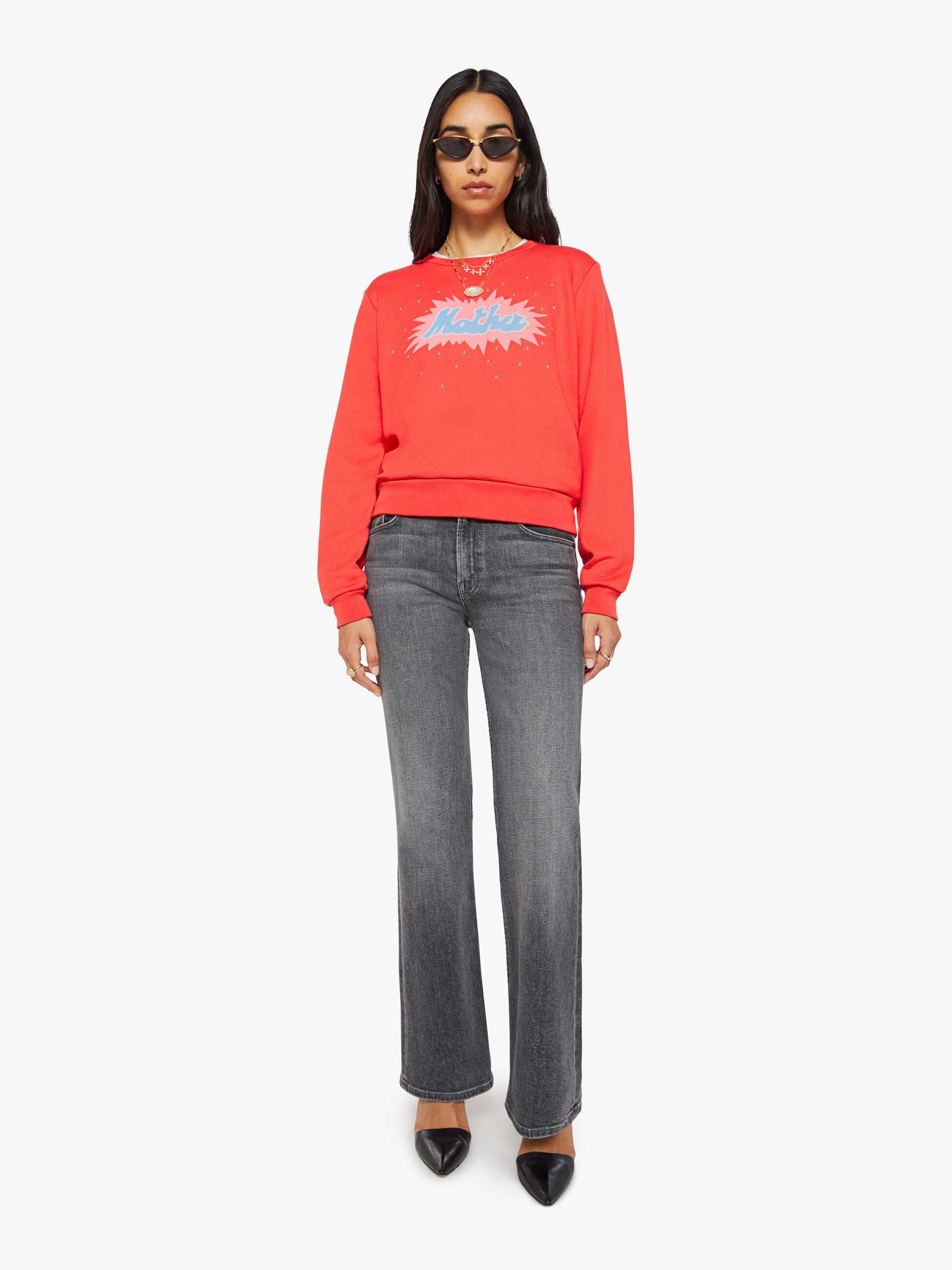 Mother The Dorito Camper Lil Firework Sweatshirt Rot Baumwolle