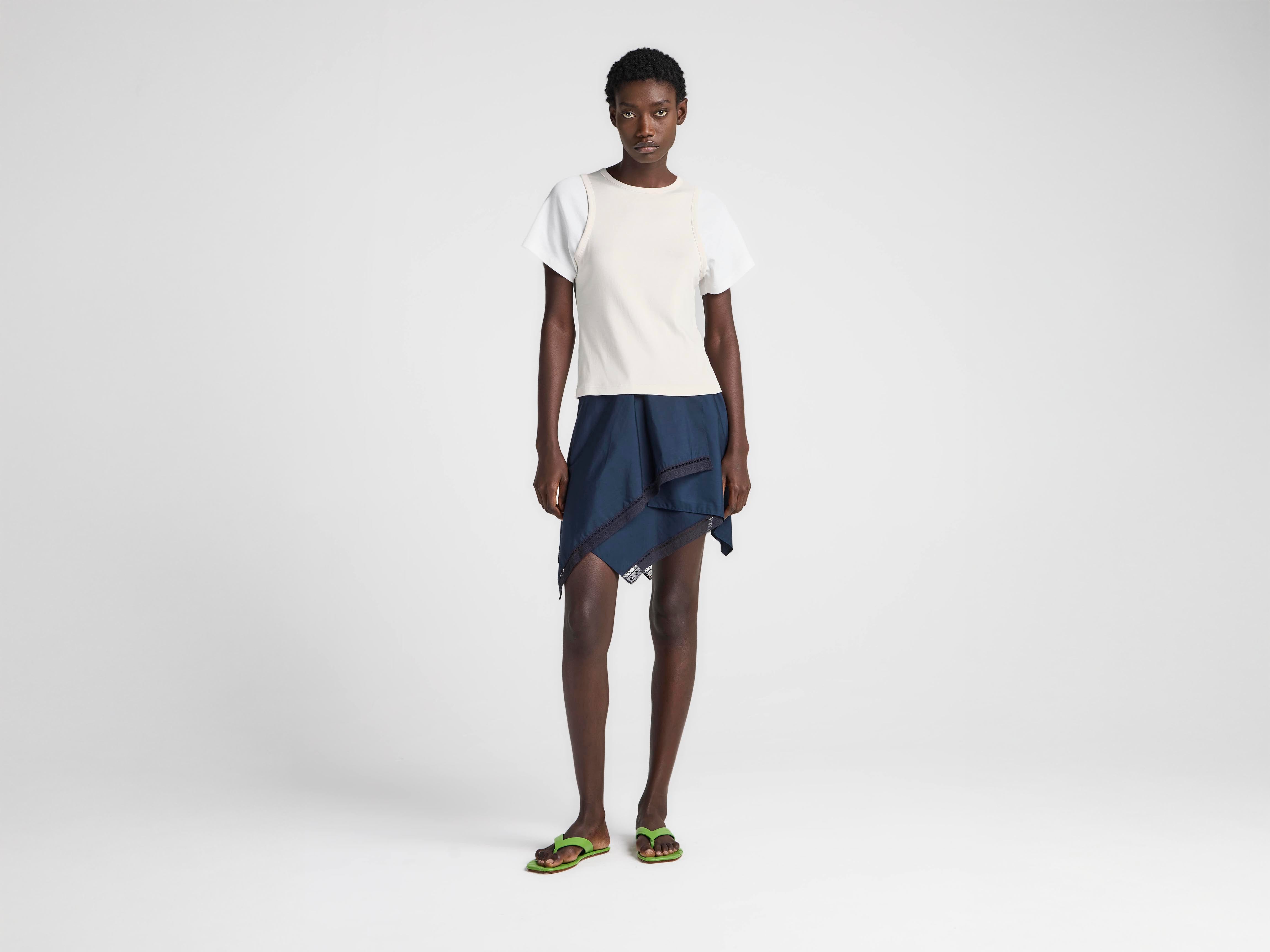 J.W.Anderson Shirts Double-Layered T-Shirt Limestone