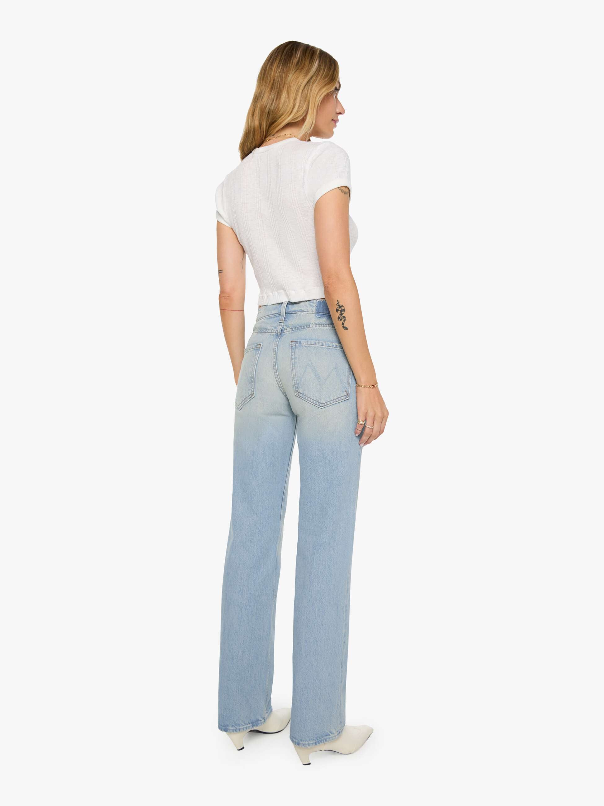 Mother The Reifler Jeans Daydreamer Hellblau Straight