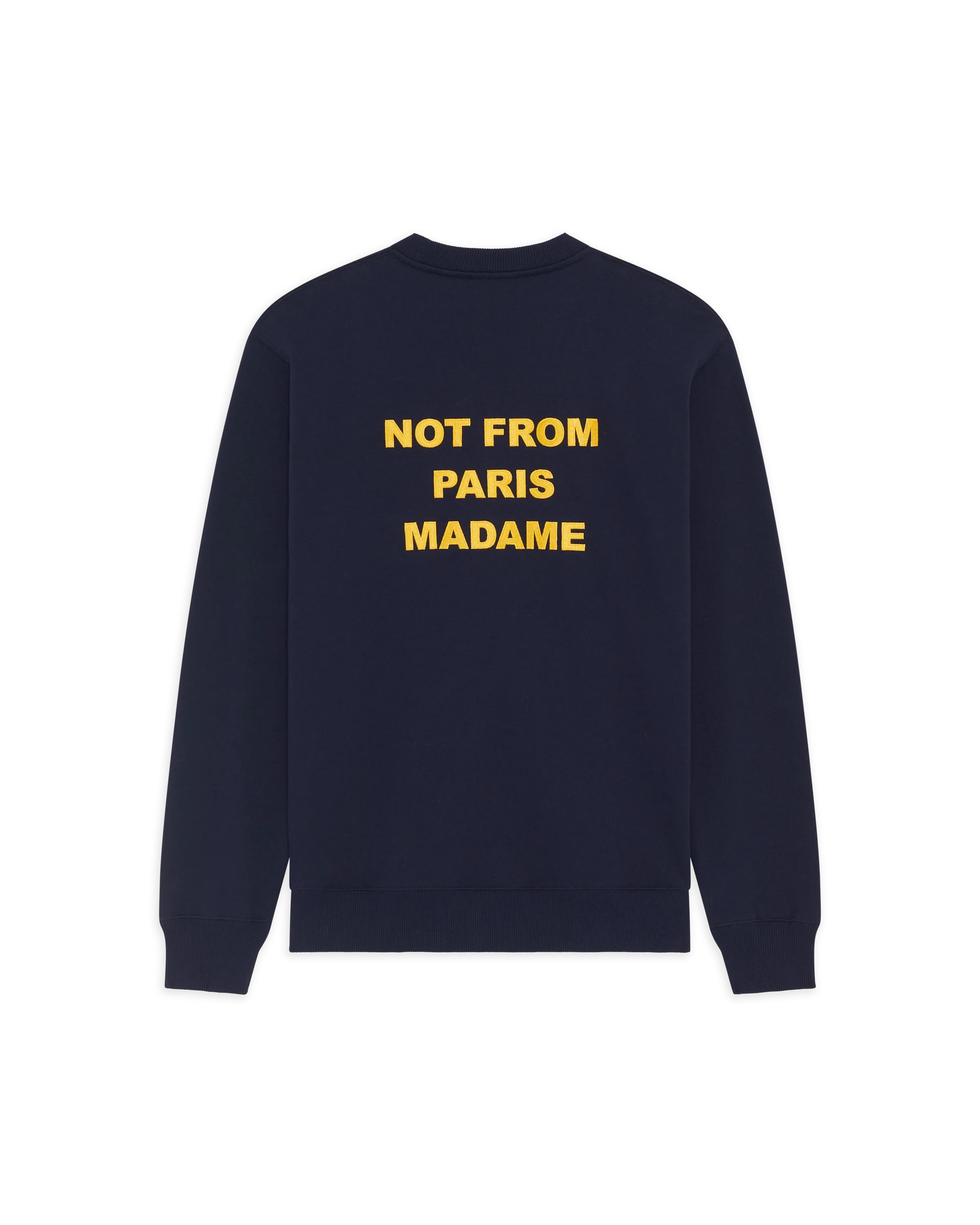 Drôle De Monsieur Bold Slogan Sweatshirt Sweatshirt navy Baumwolle