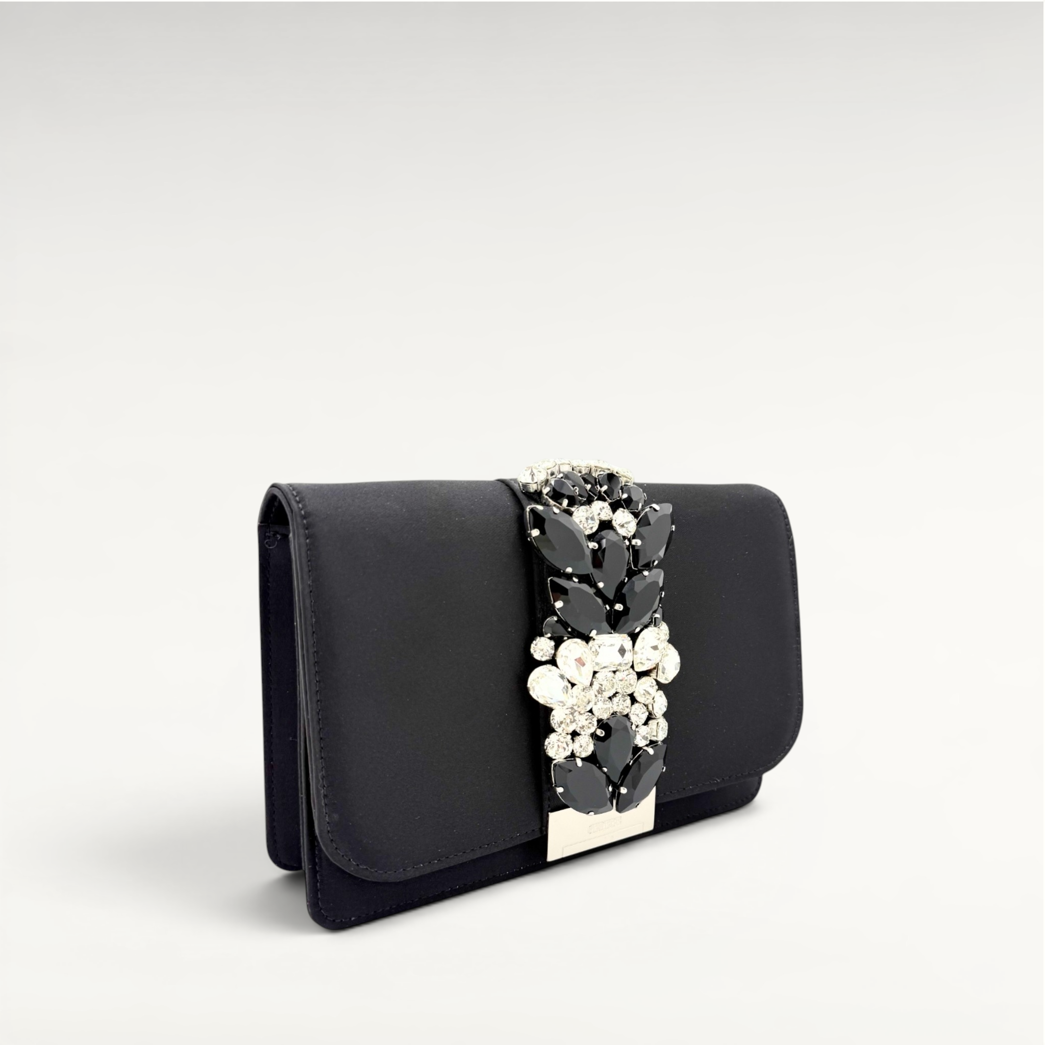 Gedebe Cliky Clutch Abendtasche Satin mit Schmuckstickerei