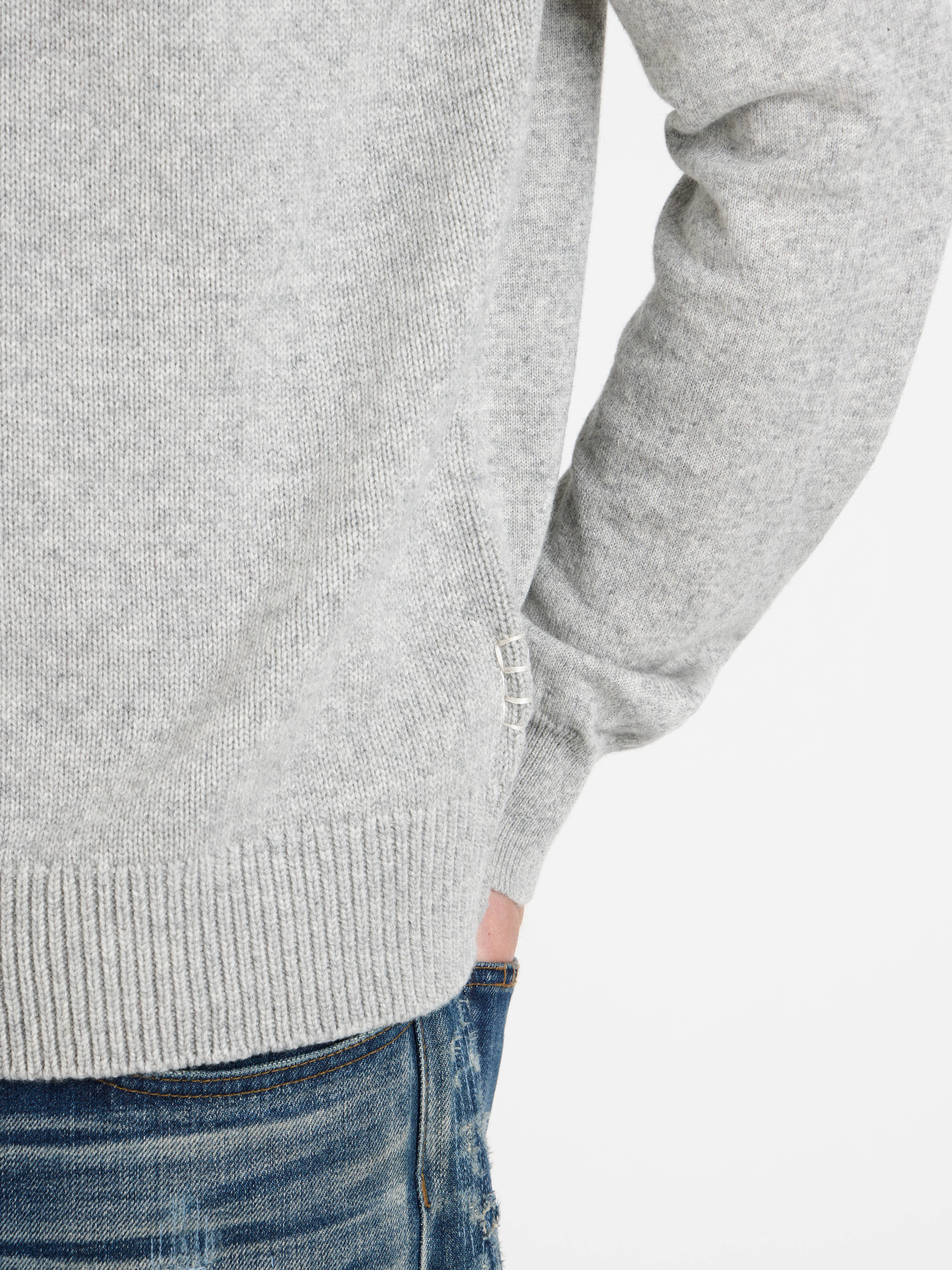 J.W.Anderson Knitwear Raglan Pullover Herren grau melange