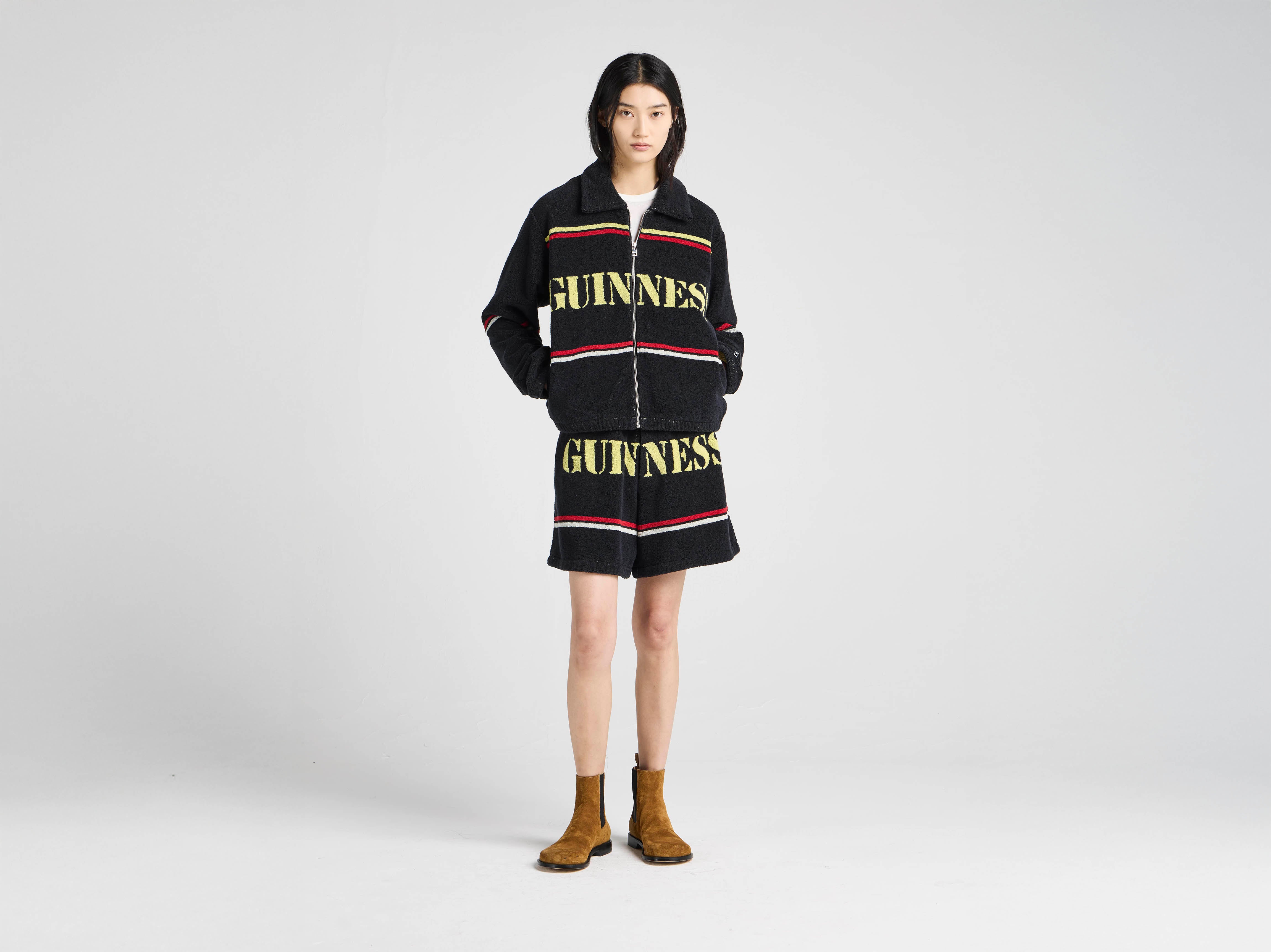 JW Anderson x Guinness Towelling Shorts Schwarz Unisex