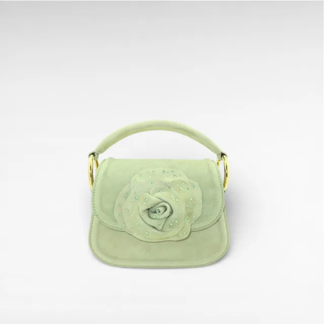 Gedebe Alice Mini Handtasche Echtleder mit Blume
