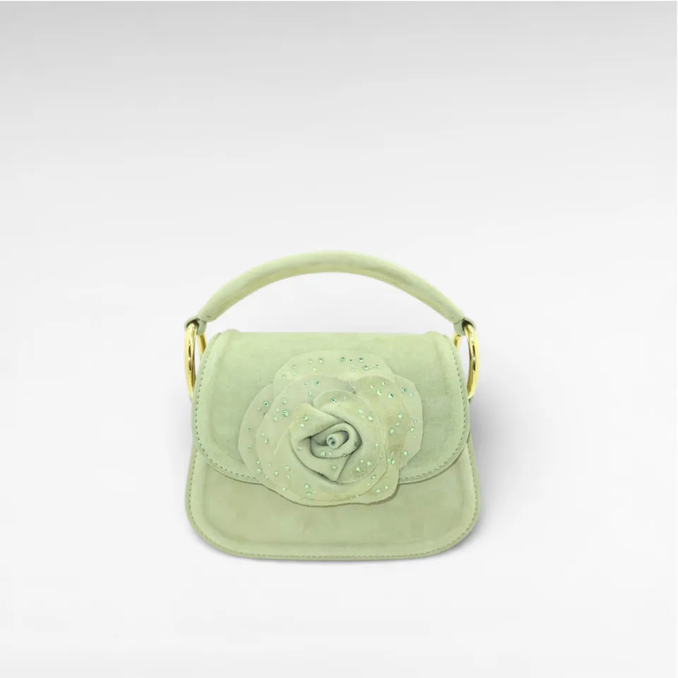 Gedebe Alice Mini Handtasche Echtleder mit Blume