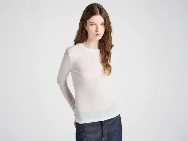 J.W.Anderson Long Sleeve Crew Top off-white Jersey