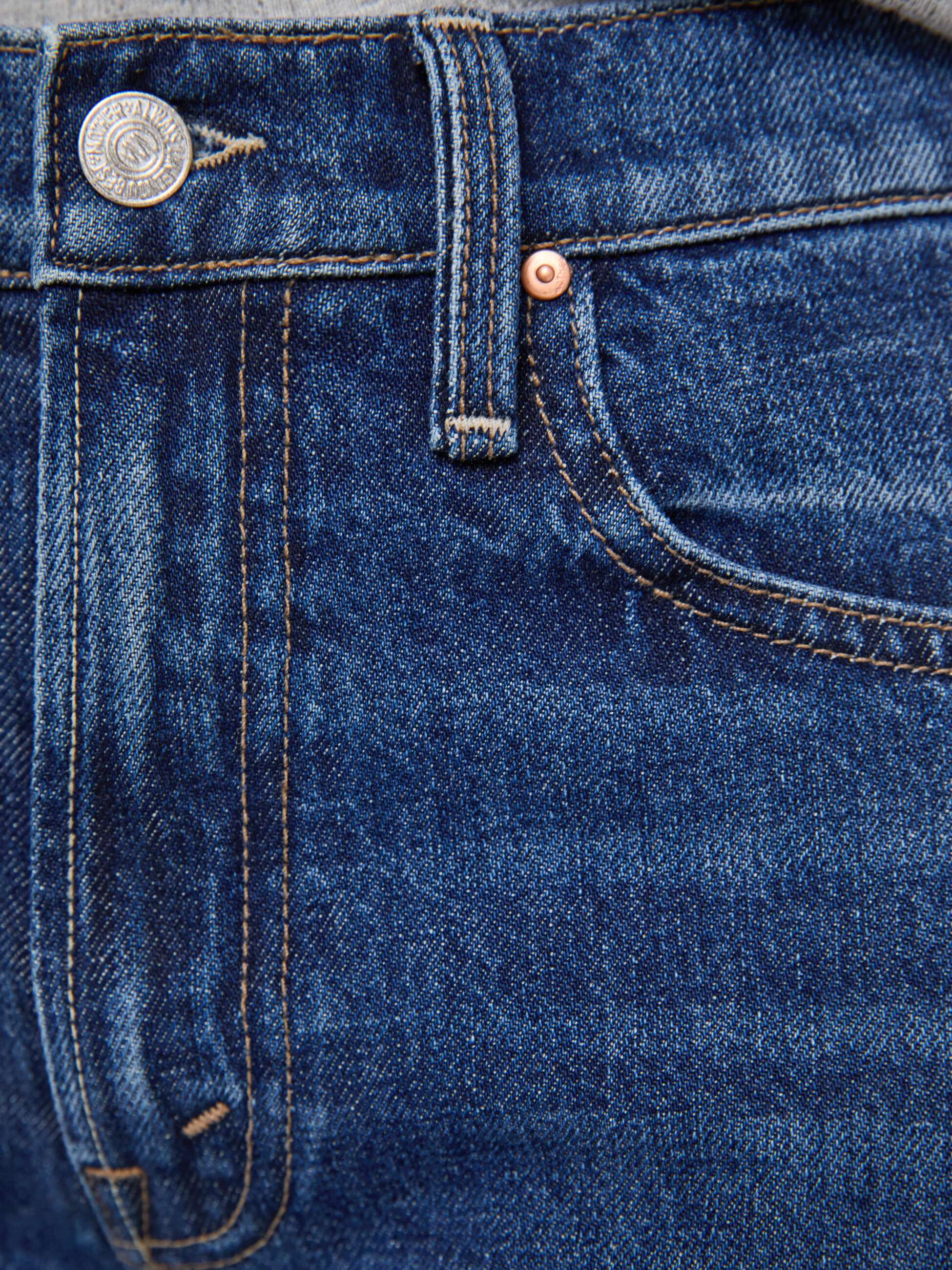 Mother The Bookie Twist Sneak Damenjeans Dunkelblau
