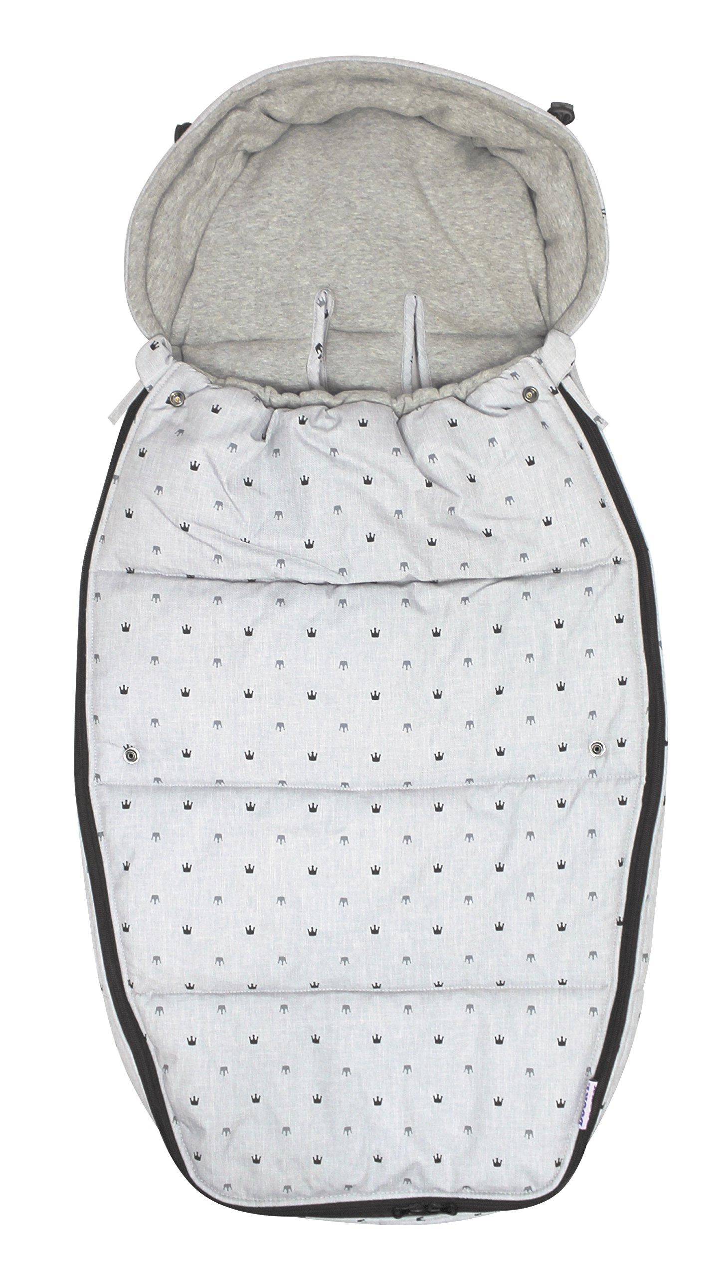 Dooky Footmuff Fußsack L Black Tribal 98x50 cm Winter Wasserdicht