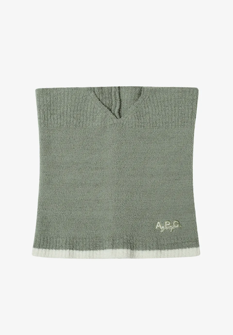 A.P.C. Halstuch Golf warm Stickerei TU weiss