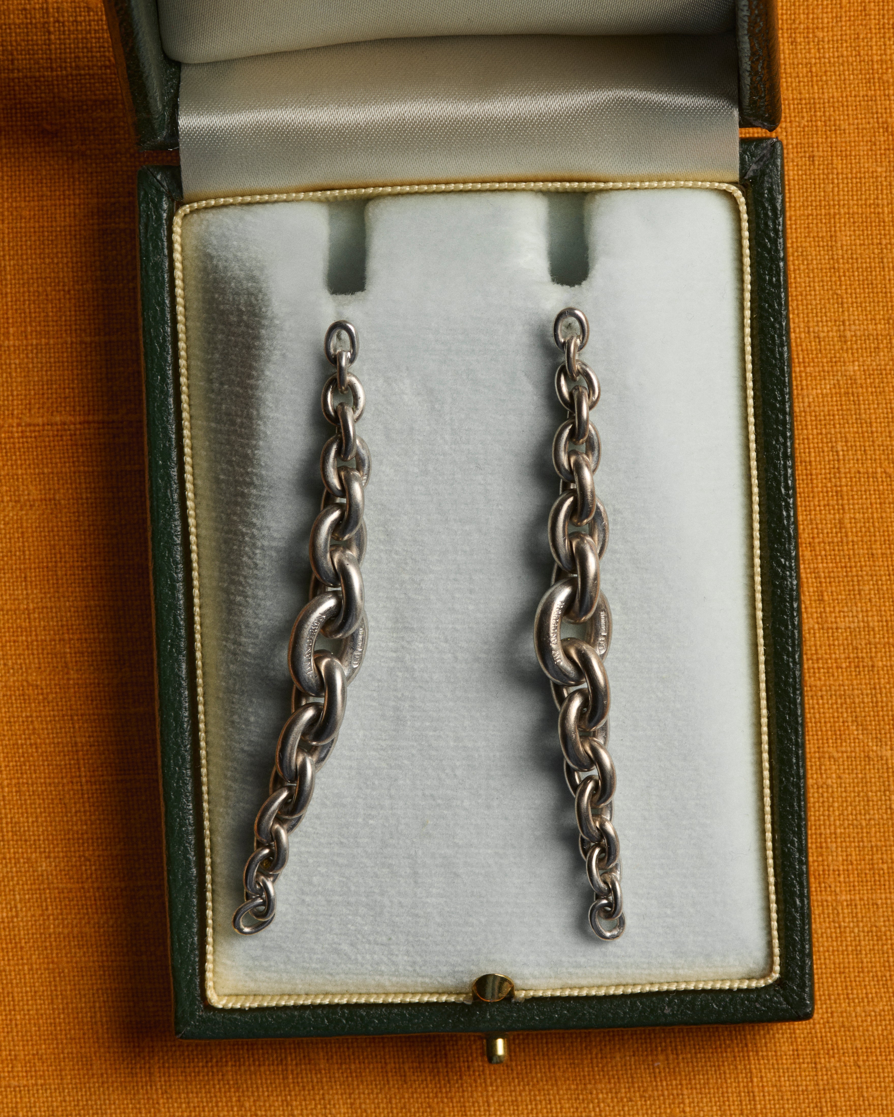 J.W.Anderson Fine Jewellery Chain-Link Ohrringe Weißgold 18kt