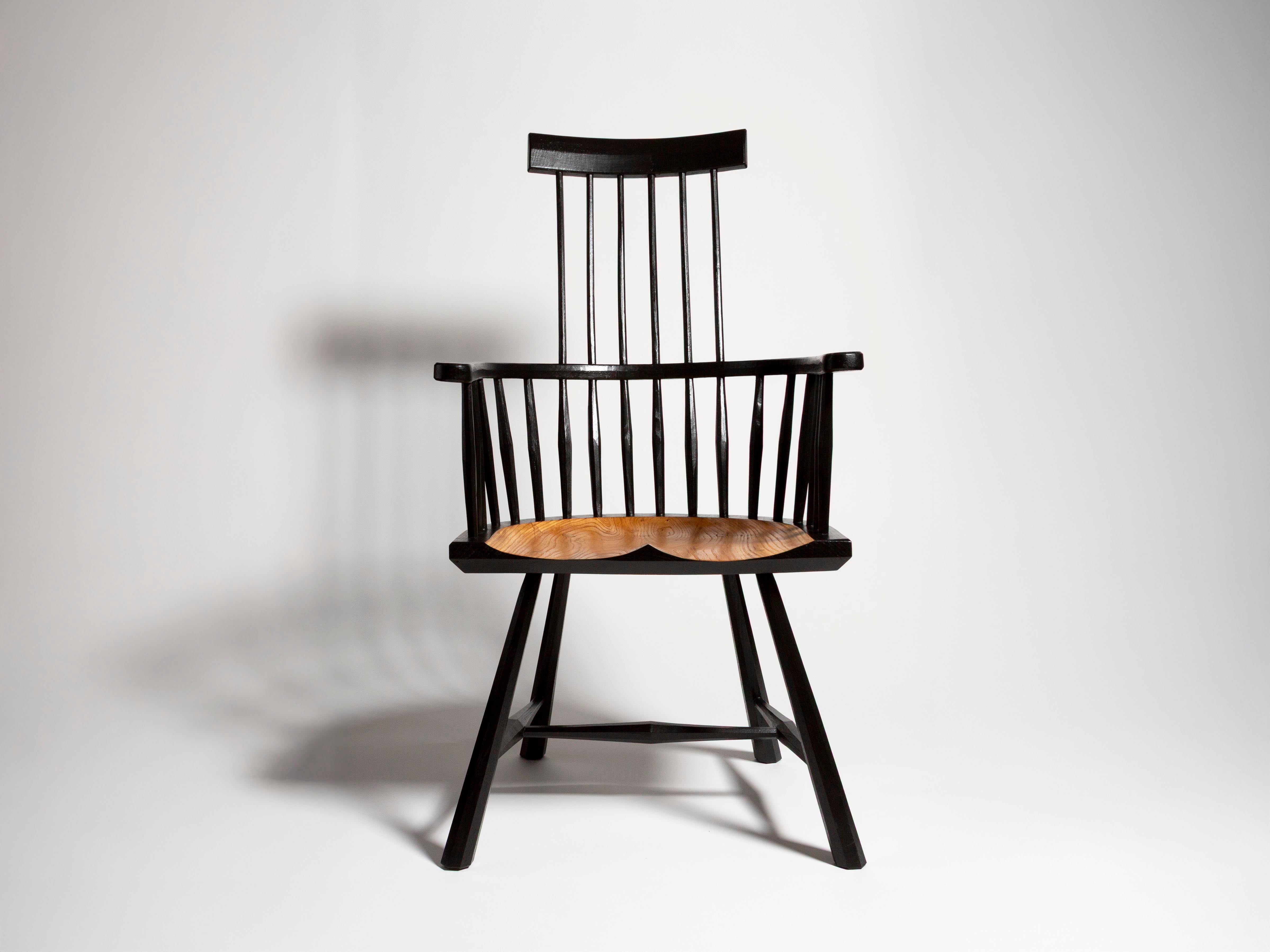 J.W.Anderson Luna Armchair Sessel Schwarz Holz