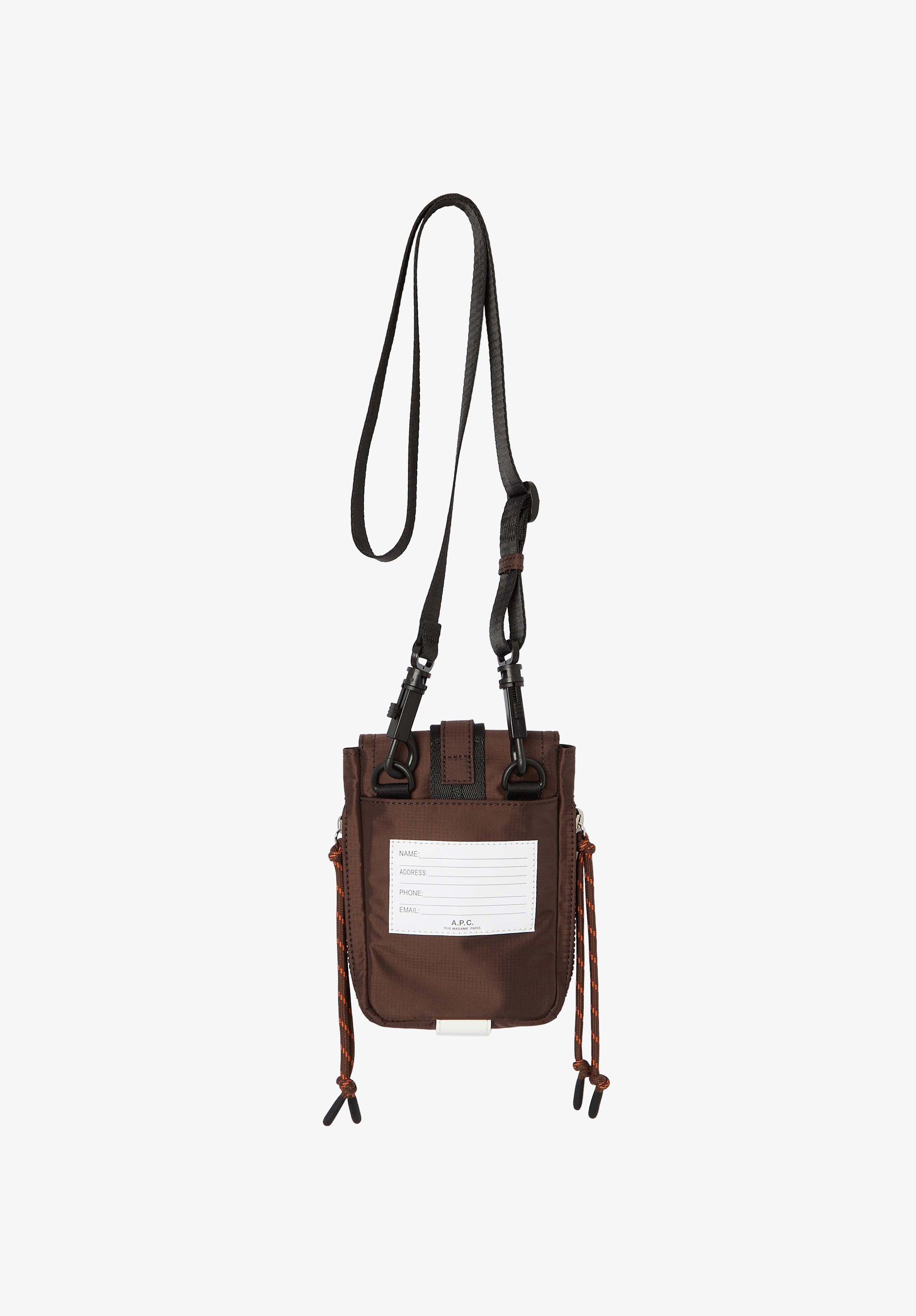 A.P.C. Trek Crossbody Pouch Umhängetasche Braun