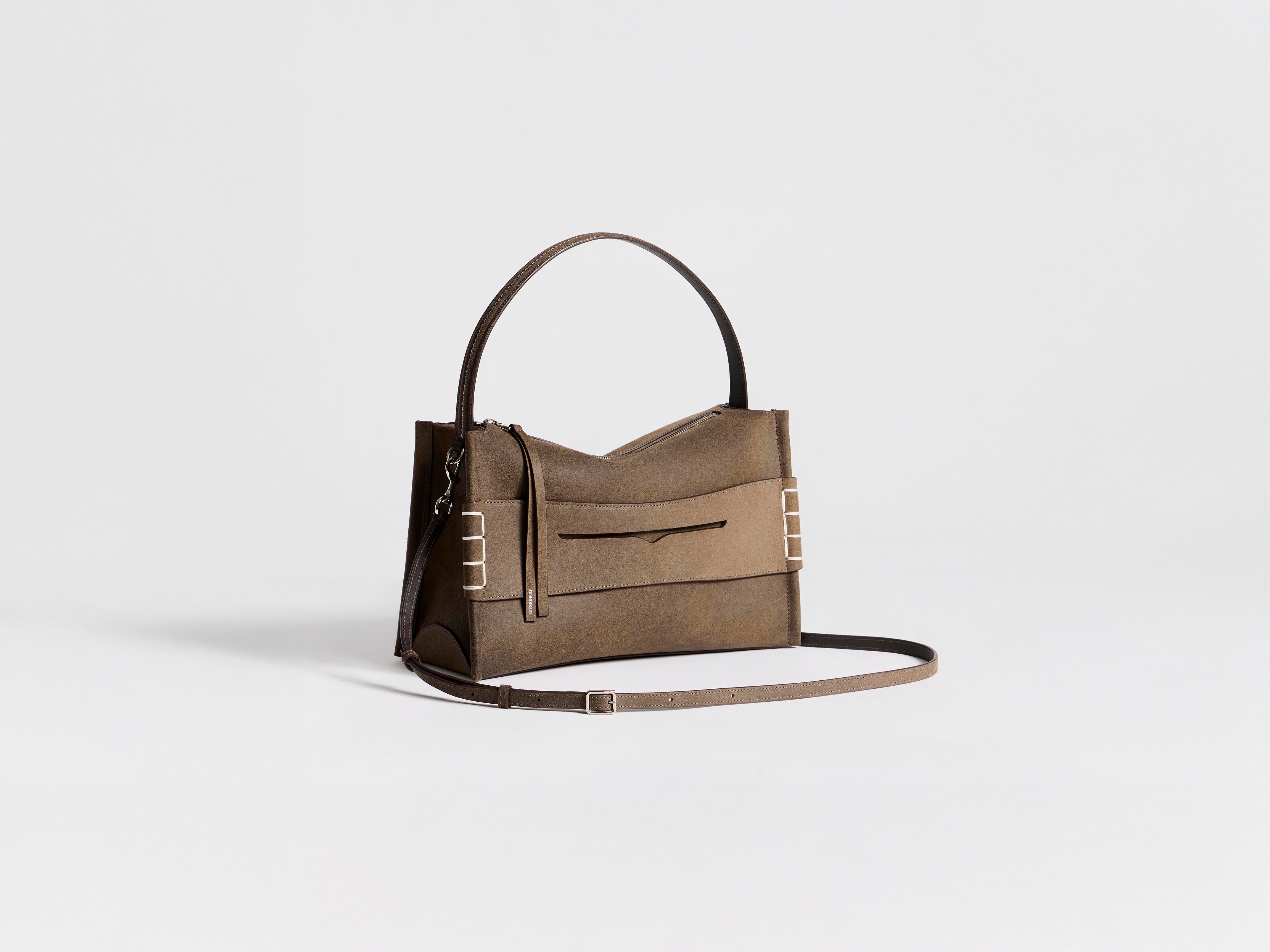 J.W.Anderson Bags Medium Loafer Bag Taupe Kalbsleder