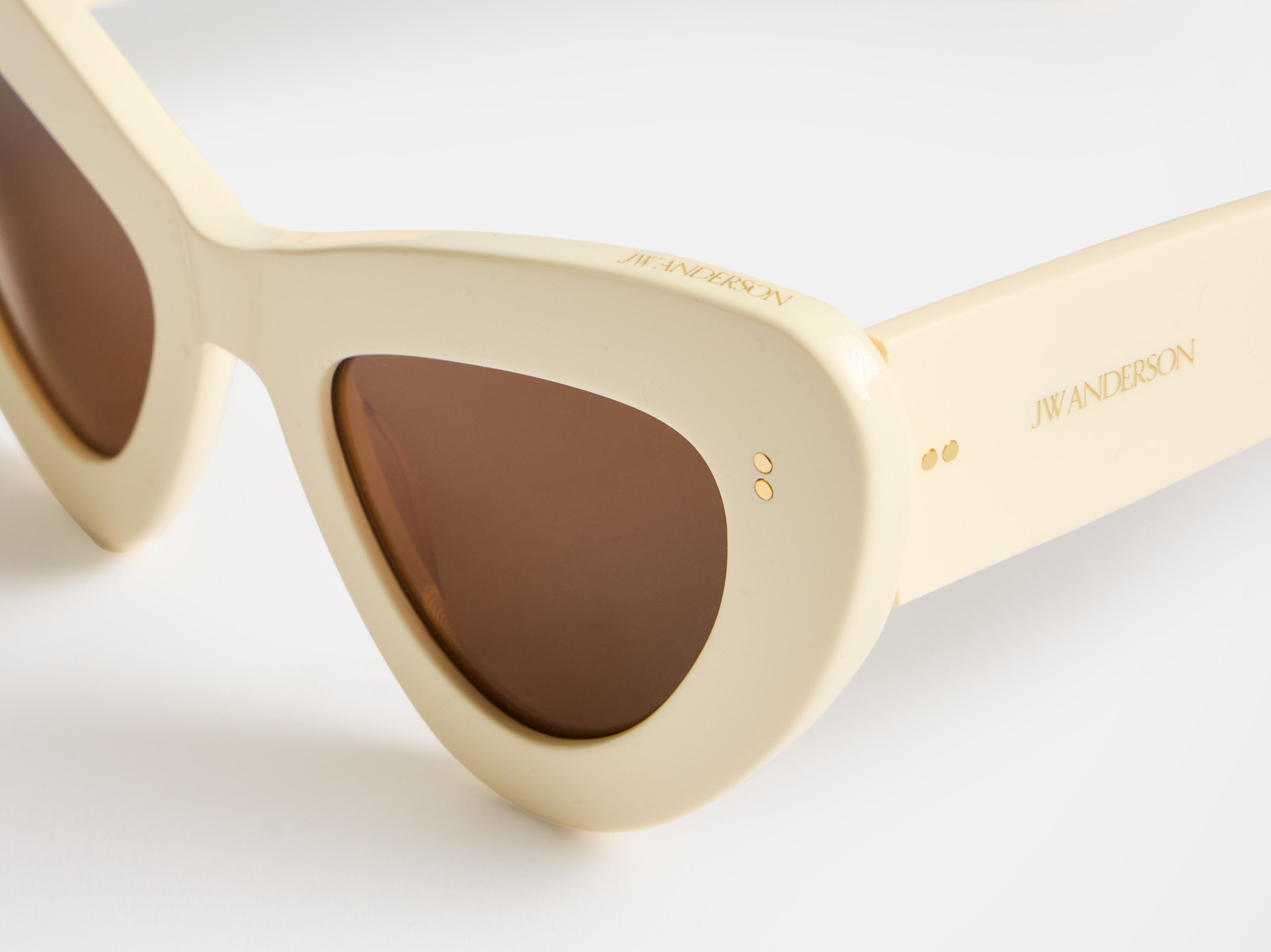 J.W.Anderson JWA06 Butterfly Sonnenbrille Off-White