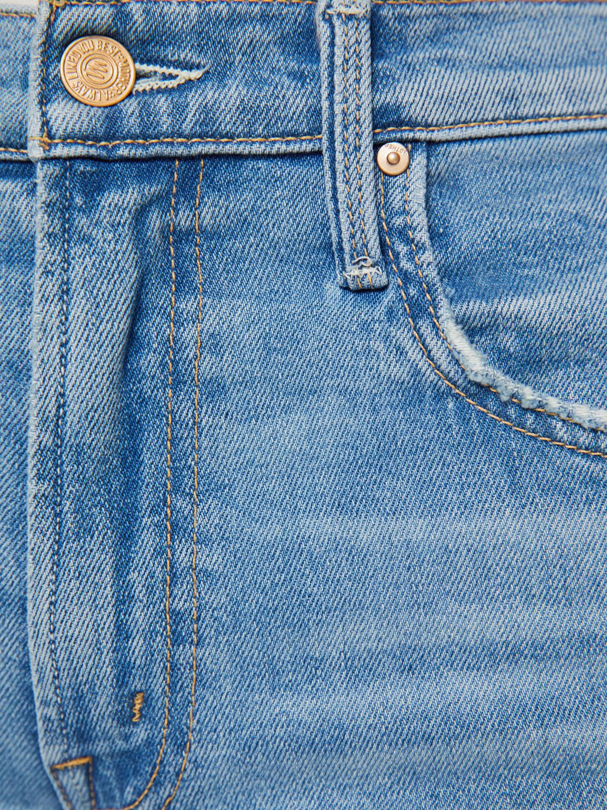 Mother The Bookie Sneak Jeans Chaos Came Knocking Hellblau