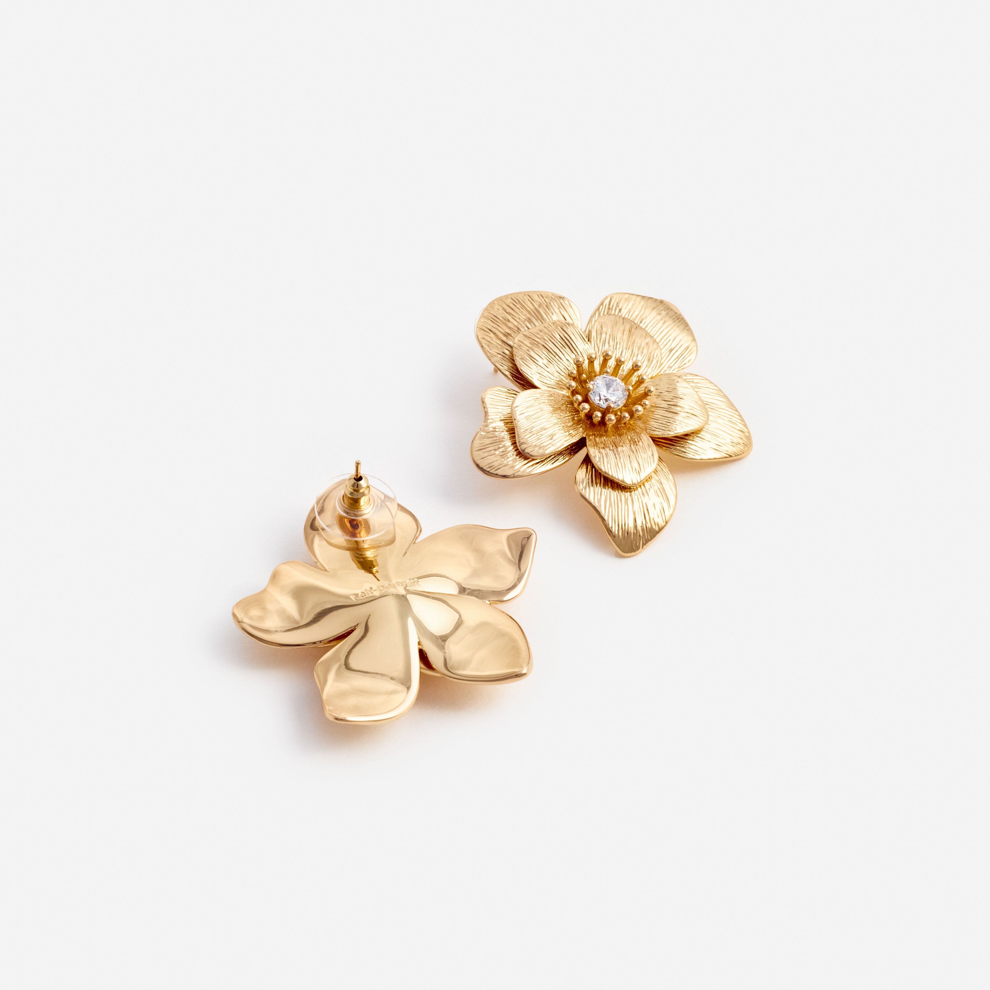 Self Portrait Gold Flower Ohrringe Gold Blumen