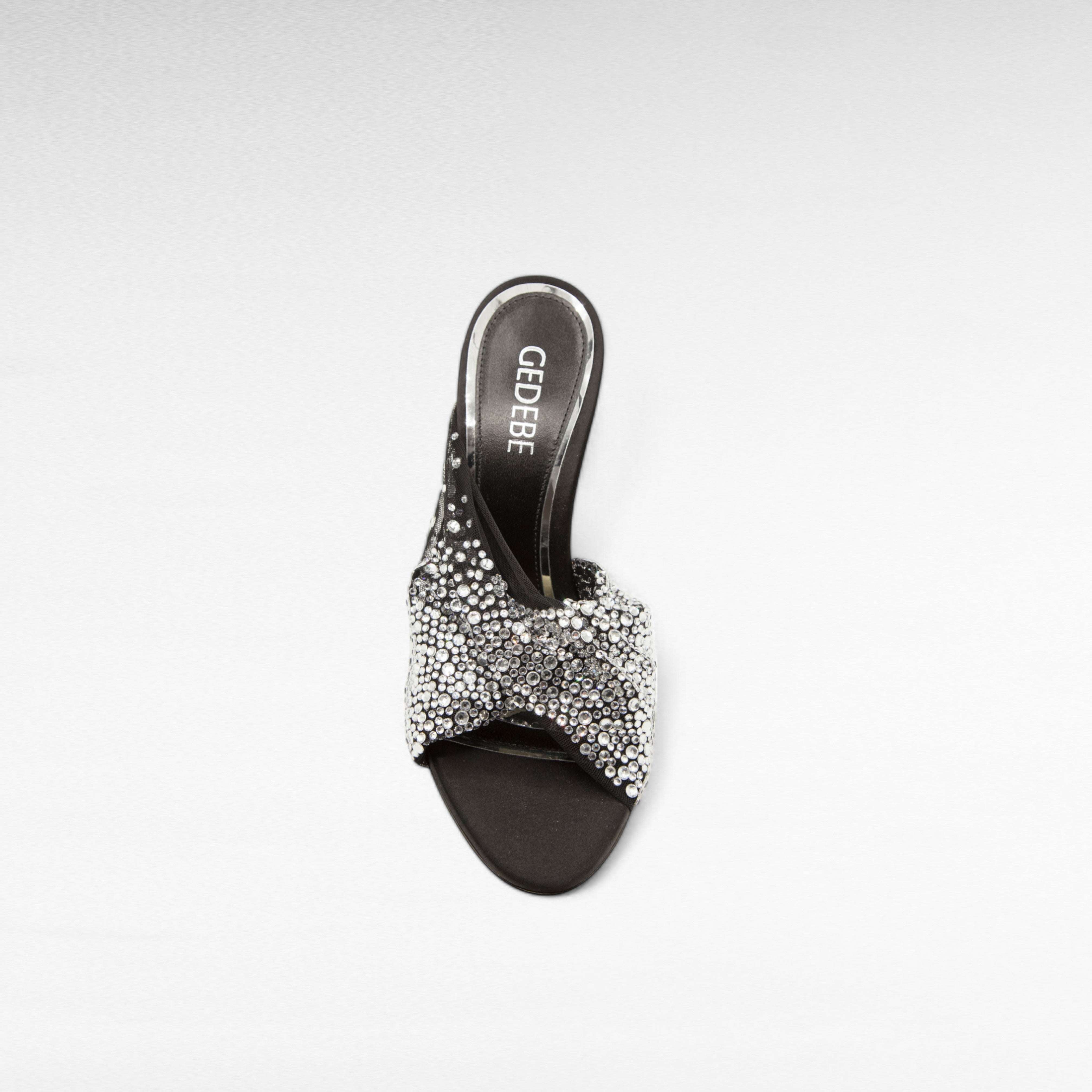 Gedebe Mariel Mule Tüll Pantolette Kristall