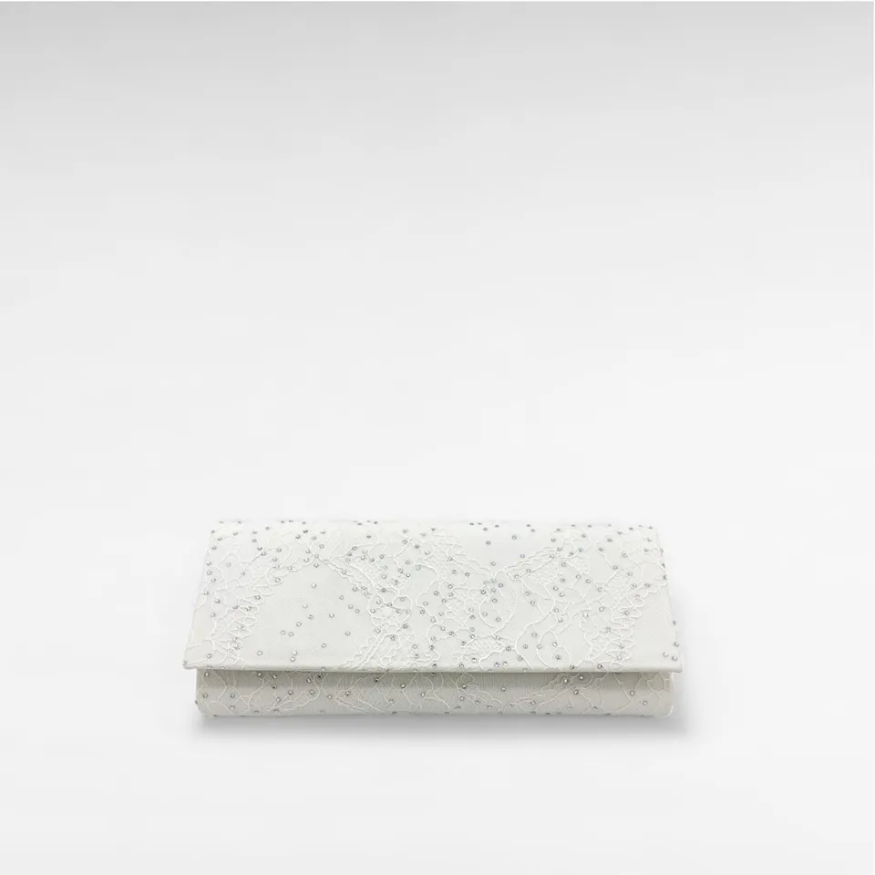 Gedebe Lace Envelope Spitze Clutch Kristall