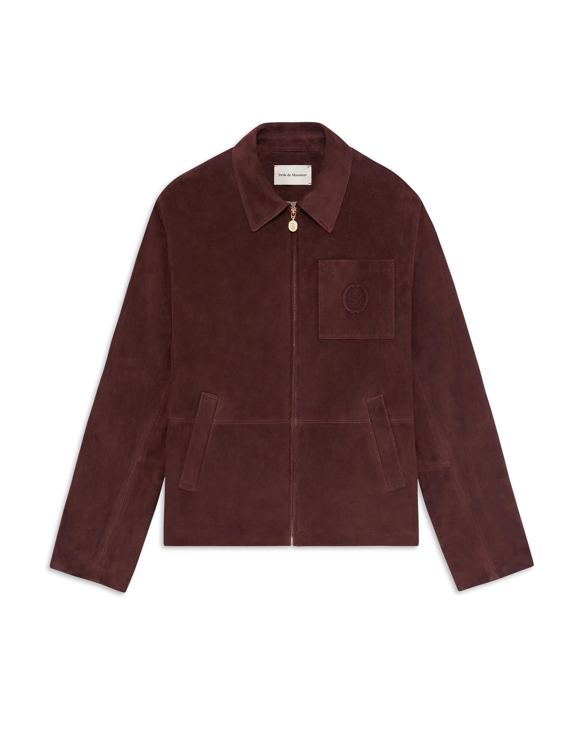 Drôle De Monsieur D Mirror Lederjacke Braun Ziegenleder