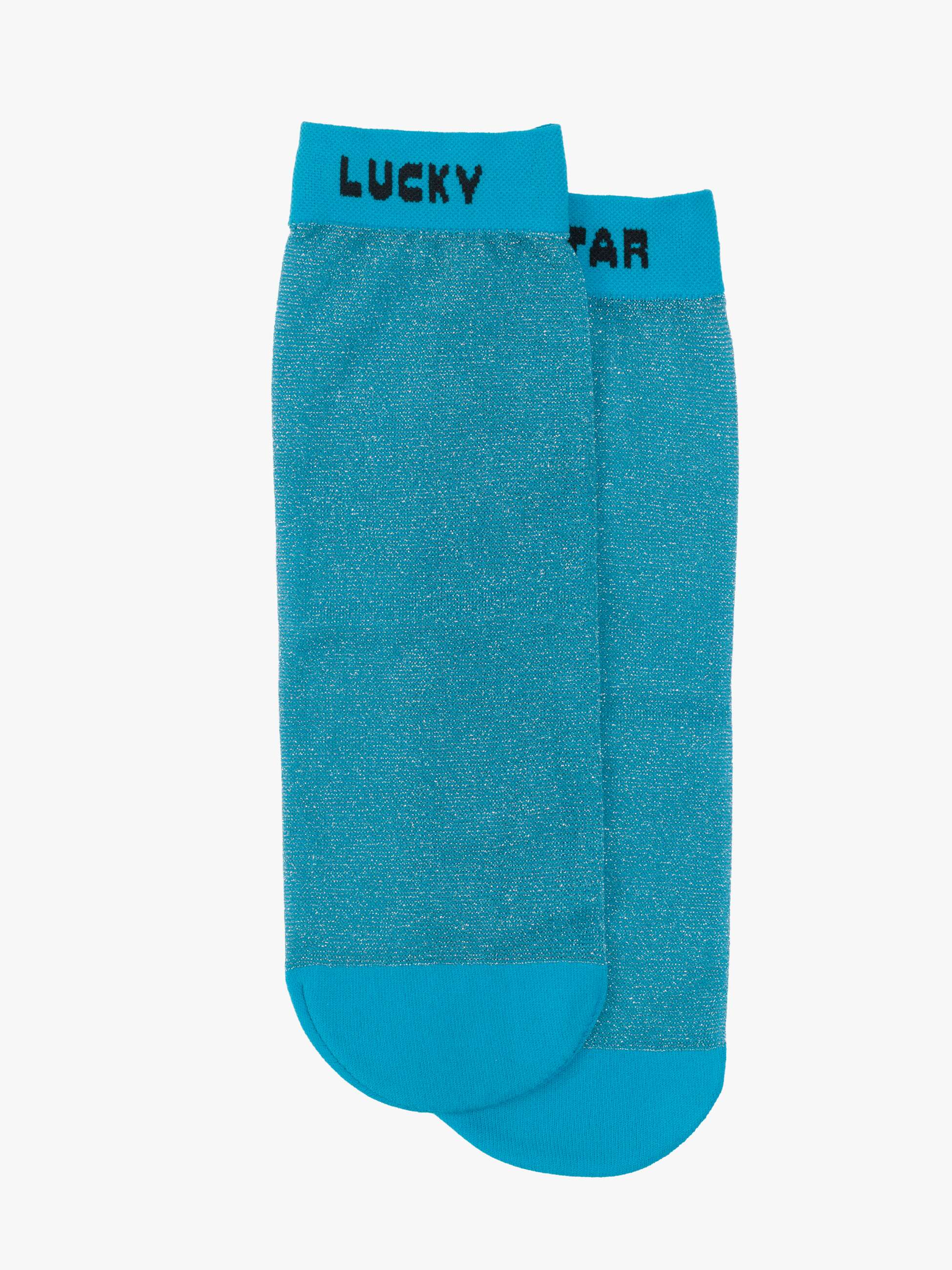 Mother The Slipper Socken Lucky Star Glitzer Blau O/S