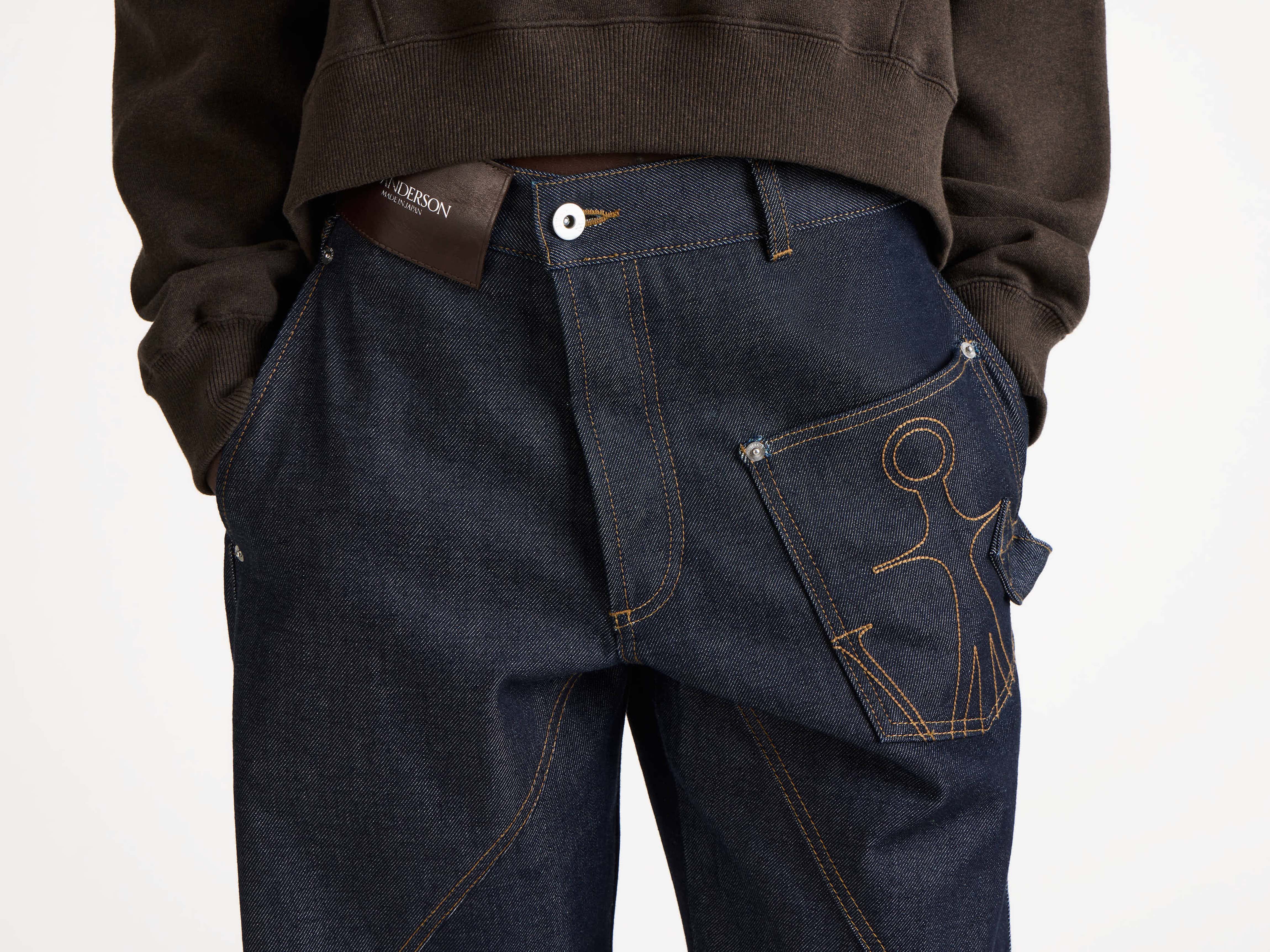 J.W.Anderson Jeans Twisted Workwear Jeans Damen Indigo