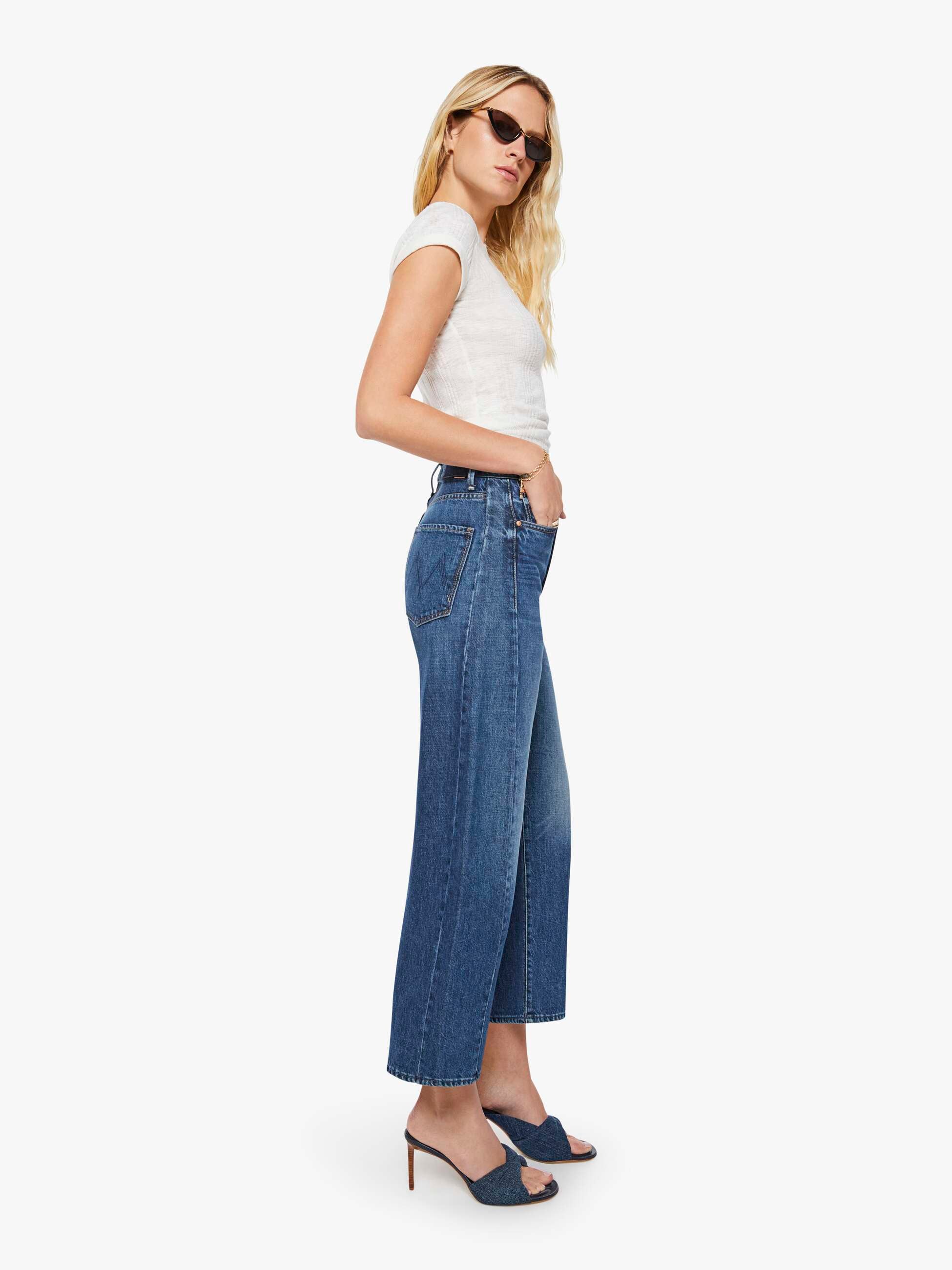 Mother Denim The Half-Pipe Ankle Jeans Dunkelblau Did You Bring