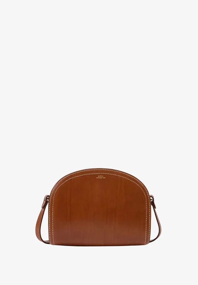 A.P.C. Demi-Lune Tasche Marron Glattleder TU